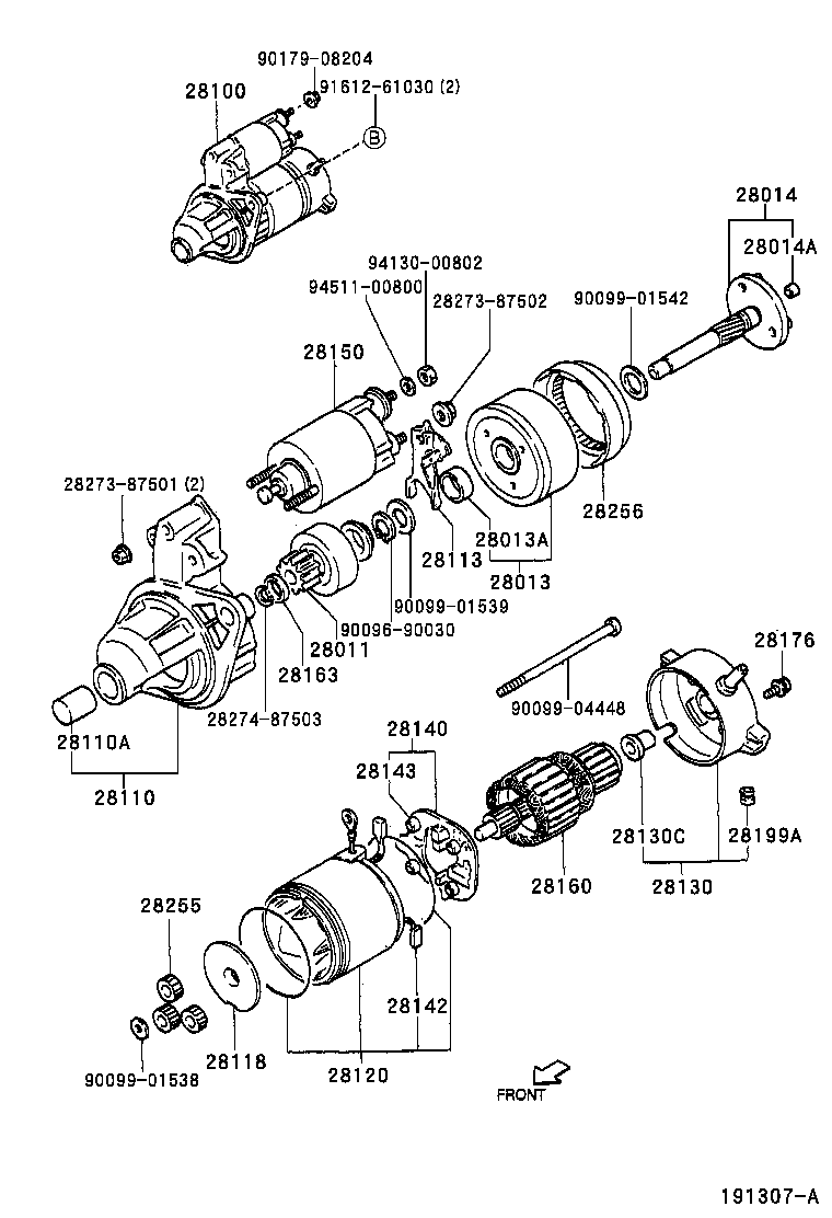 28133-97504 FRAME ASSY, STARTER COMMUTATOR END product image