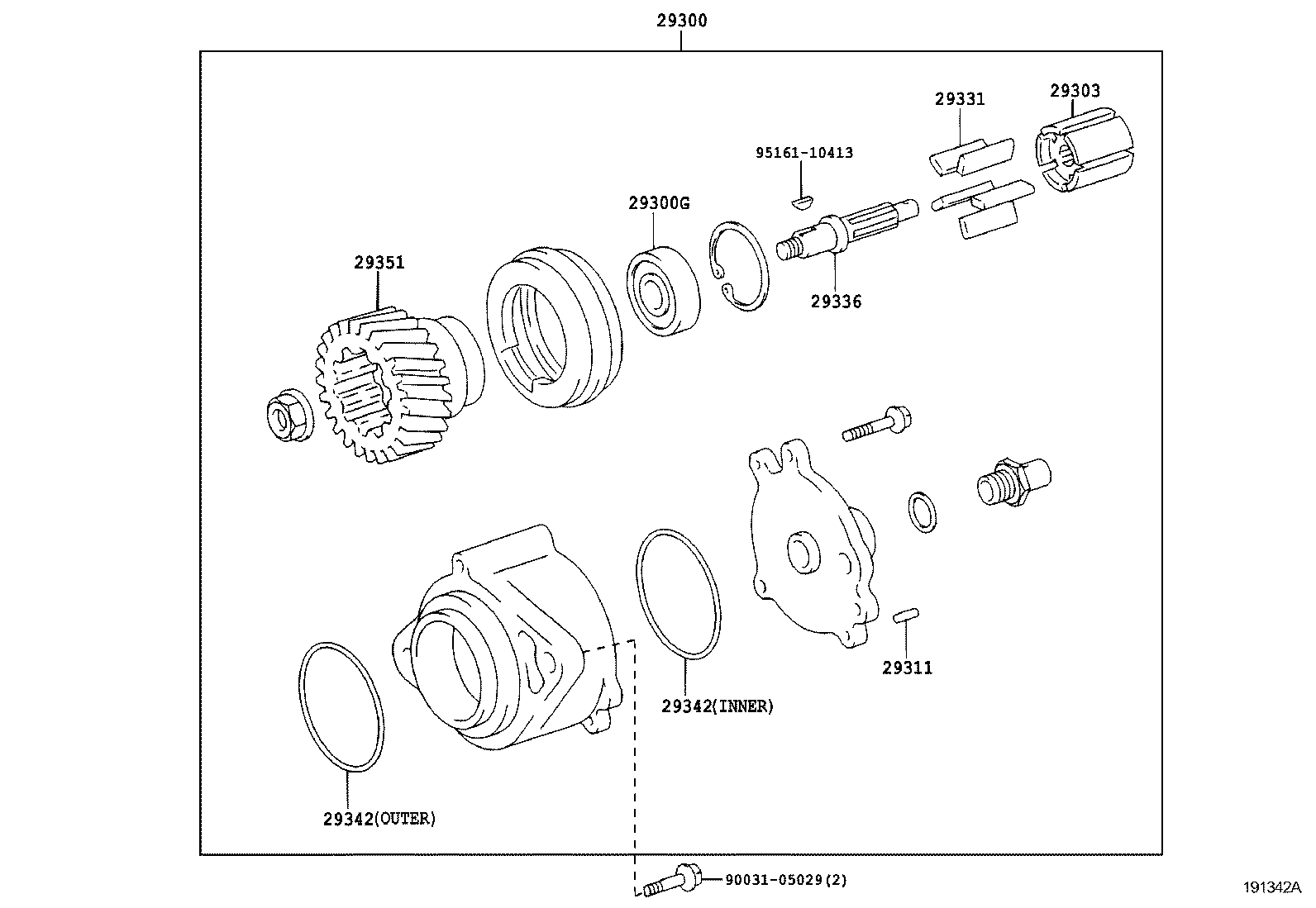 29342-17010 PACKING, VACUUM PUMP product image