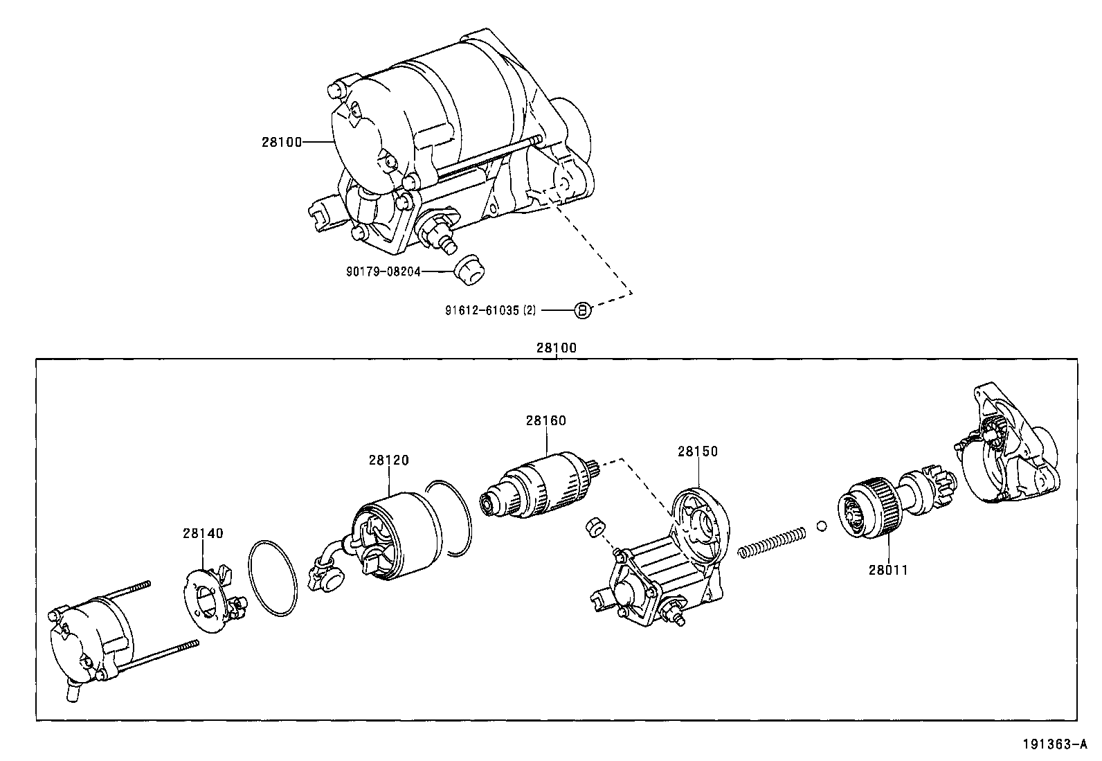 28100-28051 STARTER ASSY product image