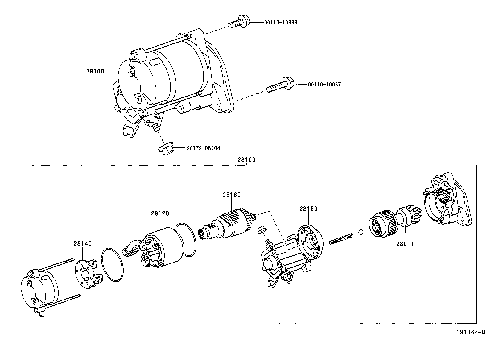 28100-28051 STARTER ASSY product image