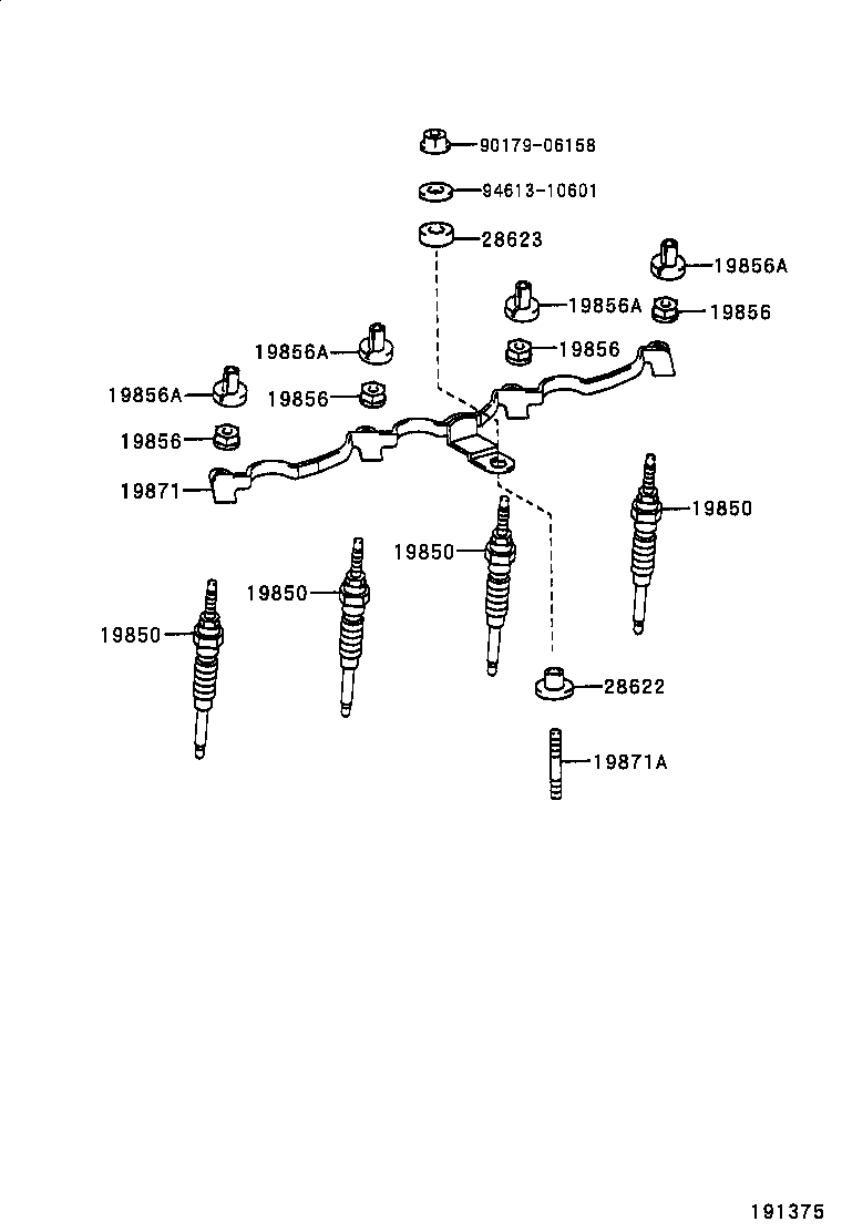19871-54040 CONNECTOR, GLOW PLUG NO.1 product image