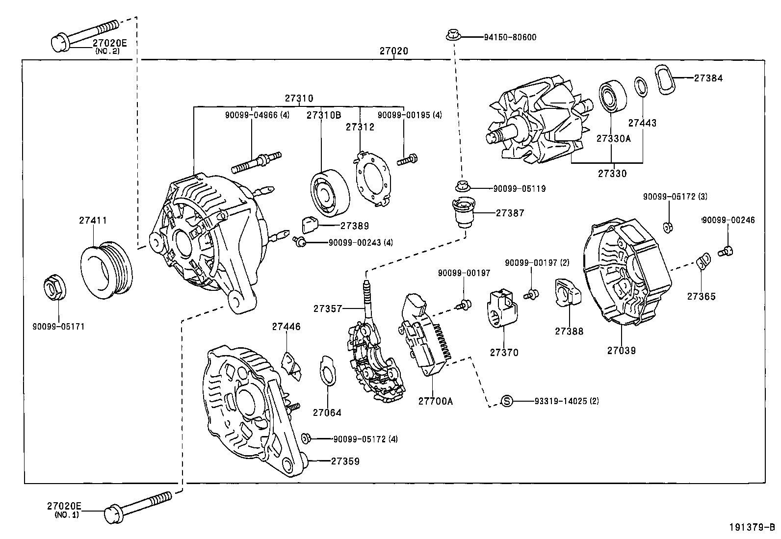 27060-0D080 ALTERNATOR ASSY product image