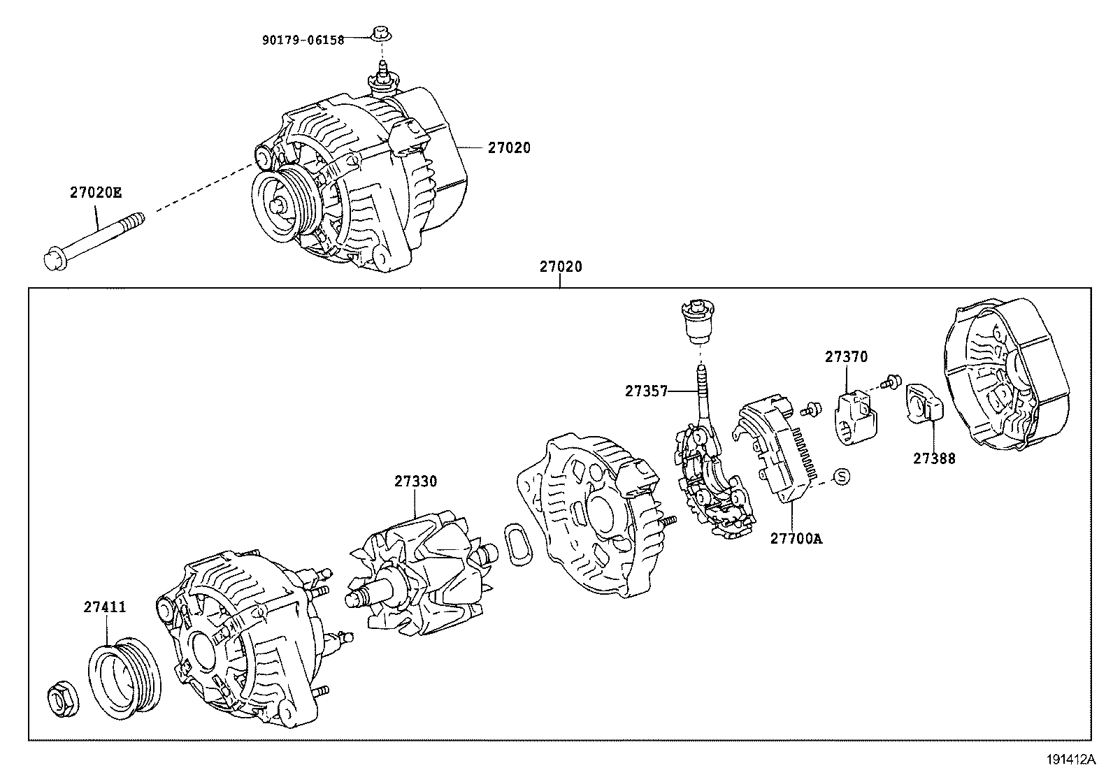 27060-28130 ALTERNATOR ASSY product image