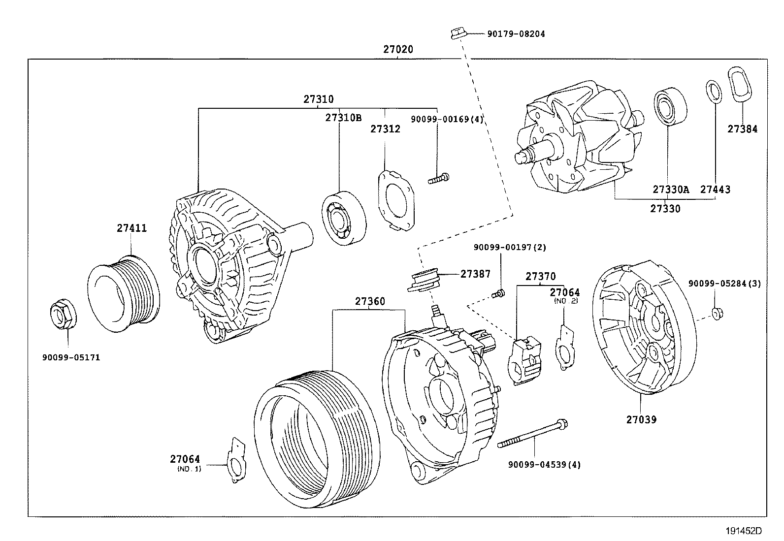 27360-32050 COIL ASSY, ALTERNATOR product image