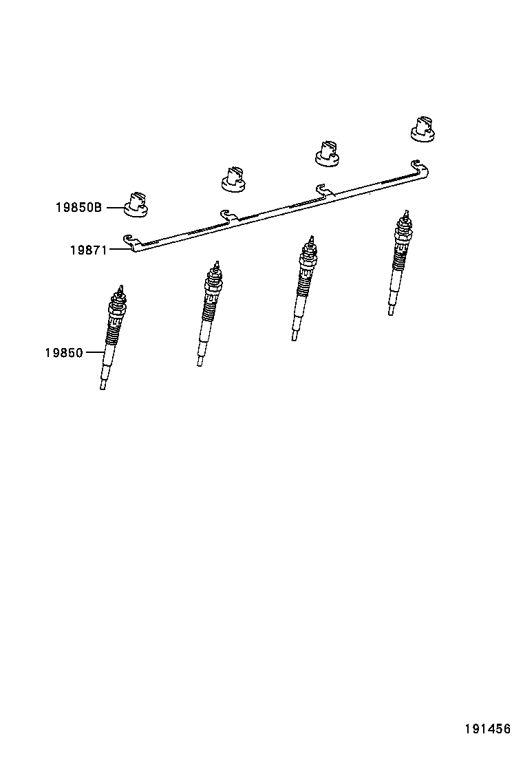 19871-54040 CONNECTOR, GLOW PLUG NO.1 product image