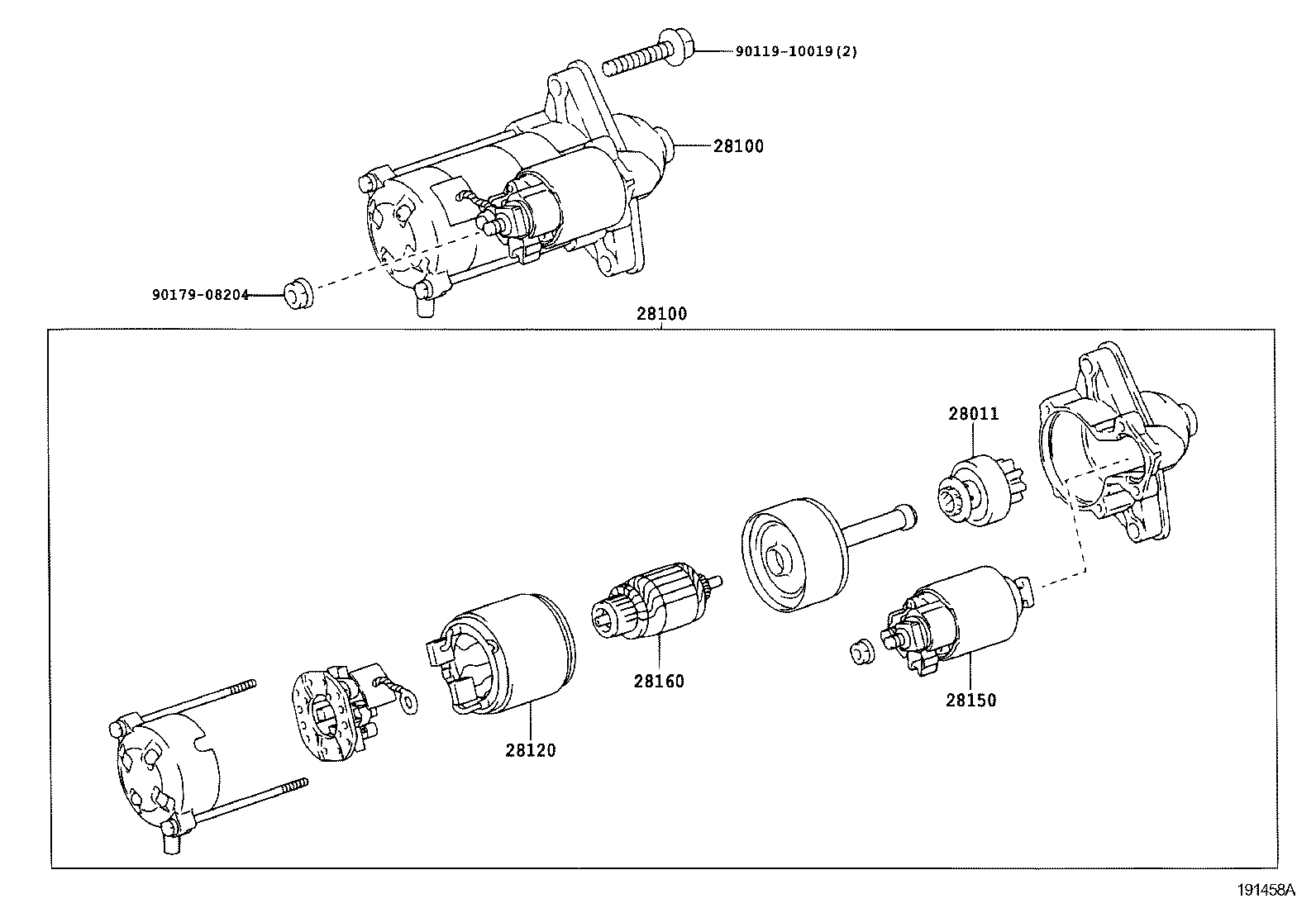 28150-74310 SWITCH ASSY, MAGNET STARTER product image