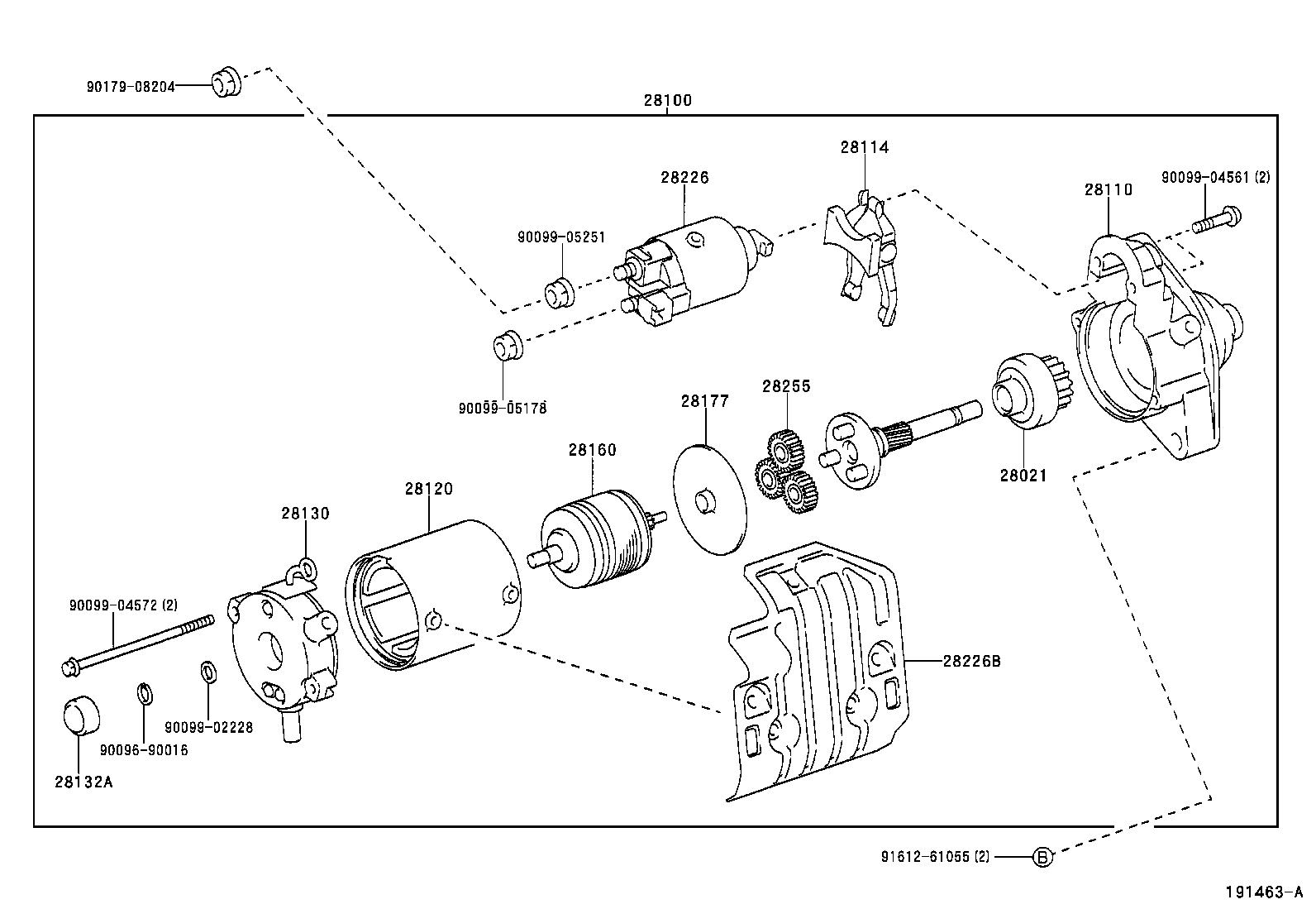 28120-75220 YOKE ASSY, STARTER product image