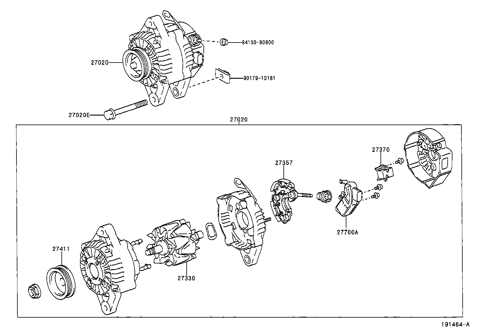 27060-0D080 ALTERNATOR ASSY product image