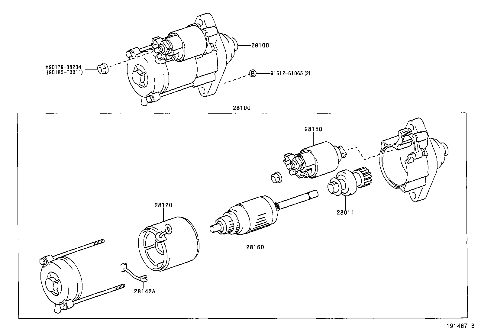28113-0D120 LEVER, STARTER PINION DRIVE product image