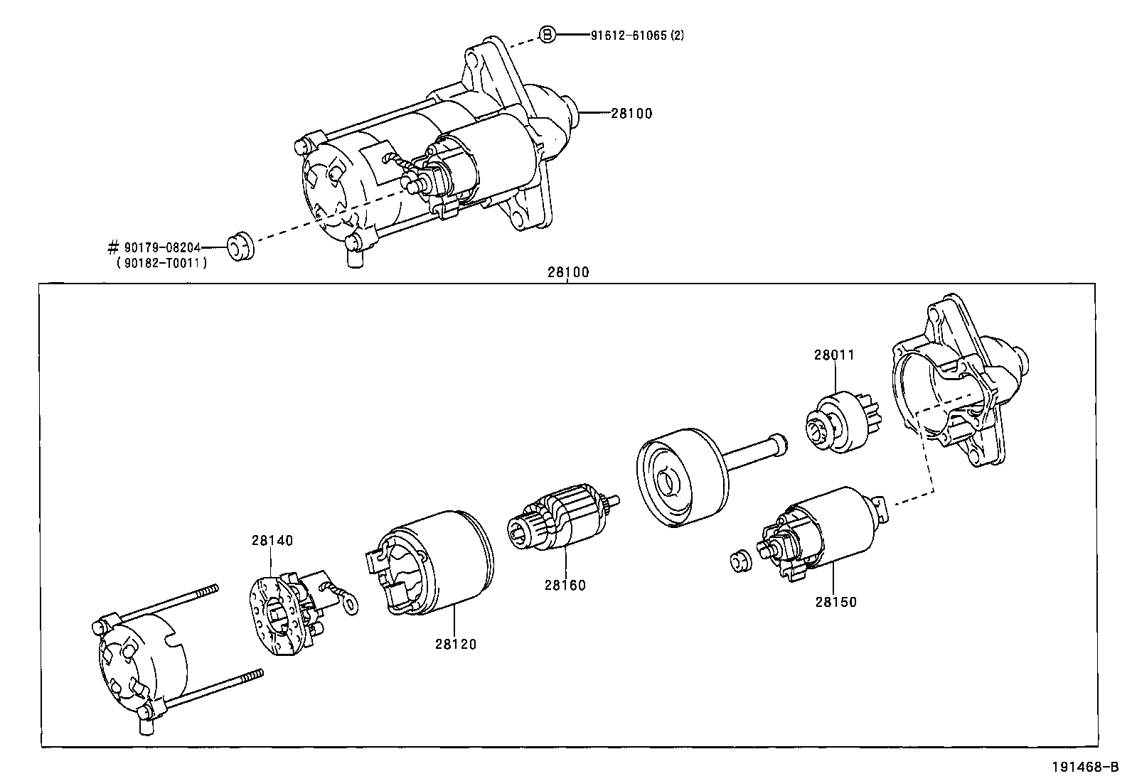 28113-0D120 LEVER, STARTER PINION DRIVE product image