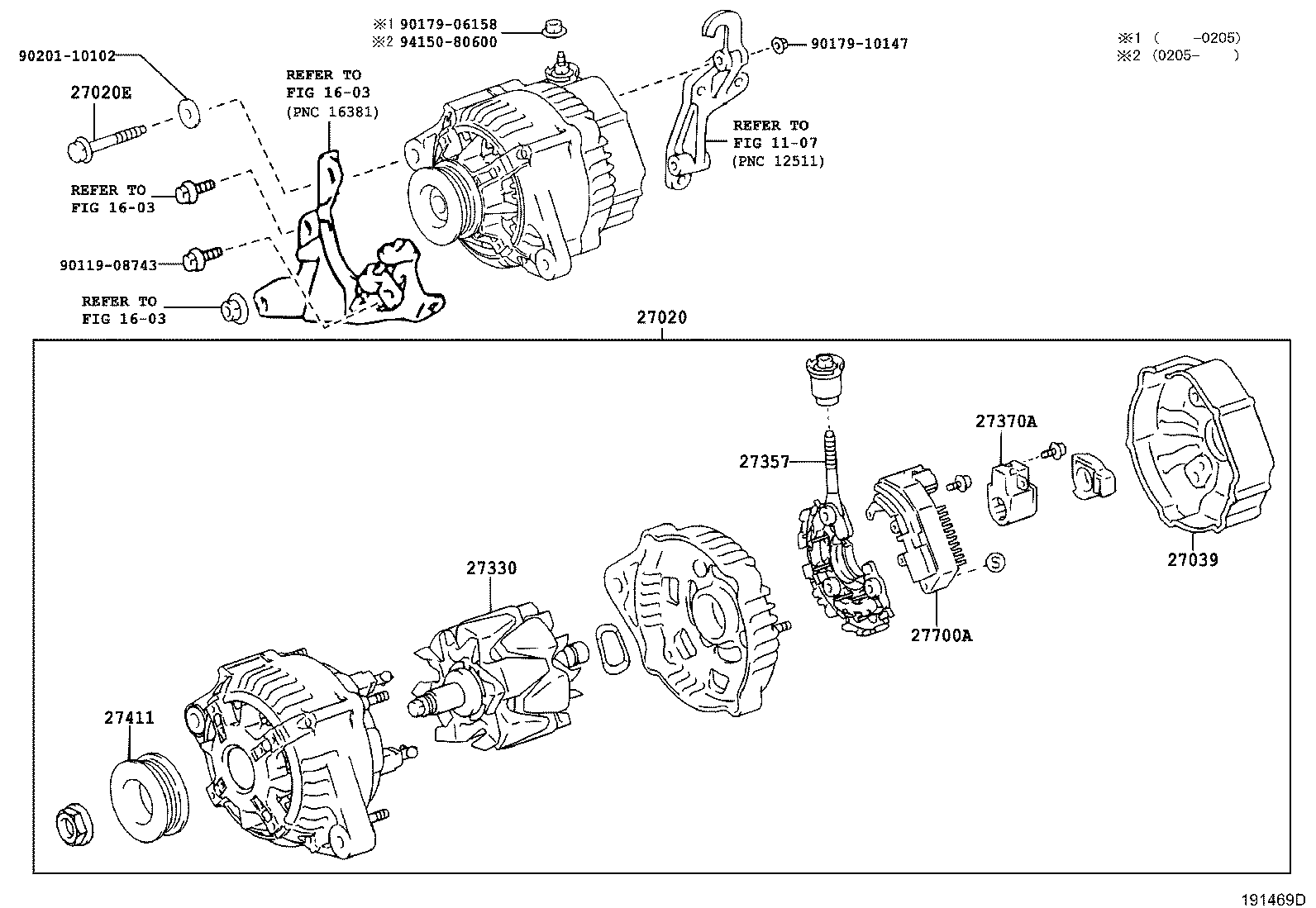 27060-75431 ALTERNATOR ASSY product image