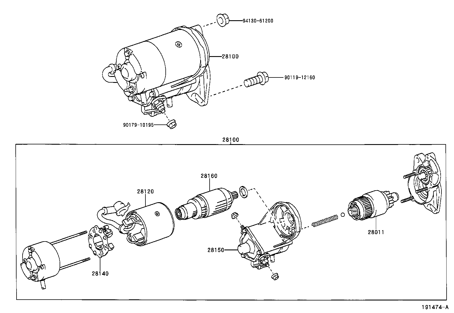 28100-67050 STARTER ASSY product image