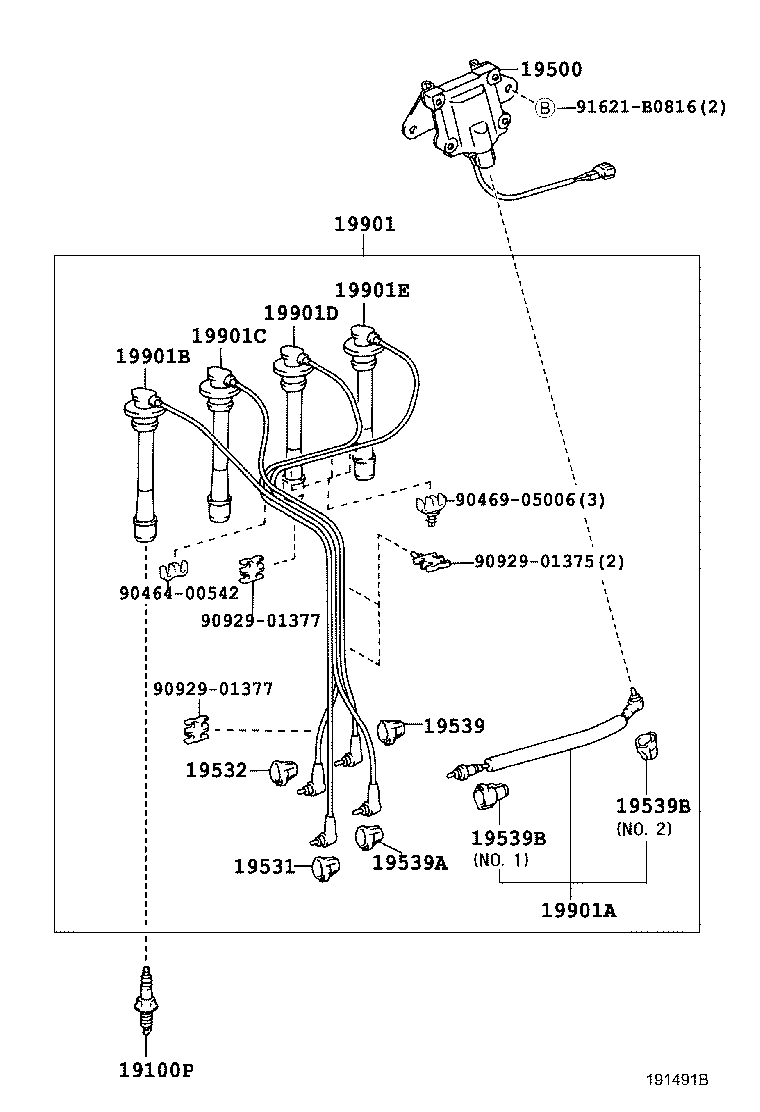 19590-48010 CORD, COIL RESISTIVE product image