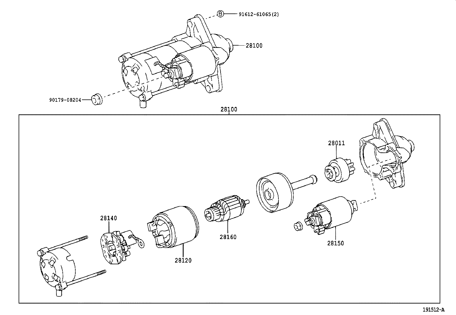 28100-33070 STARTER ASSY product image