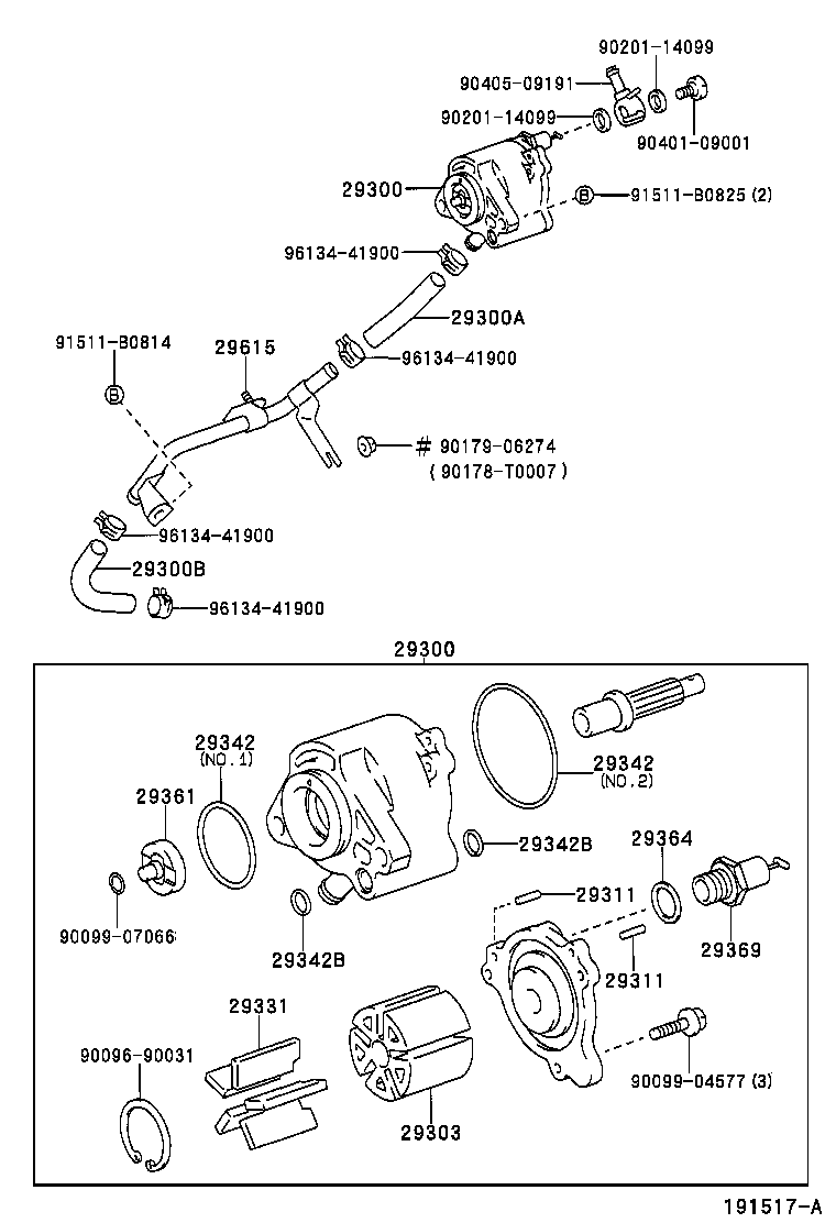 29613-27020 HOSE, VACUUM PUMP OIL OUTLET product image