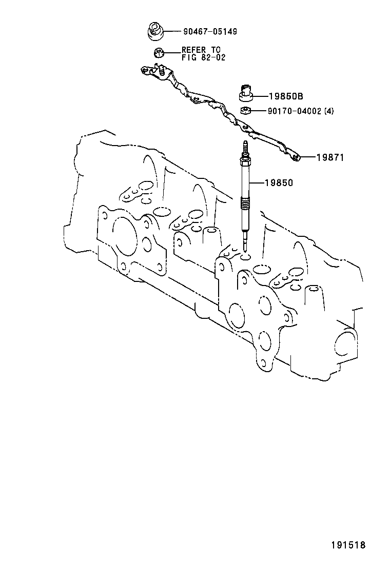 19871-33010 CONNECTOR, GLOW PLUG NO.1 product image