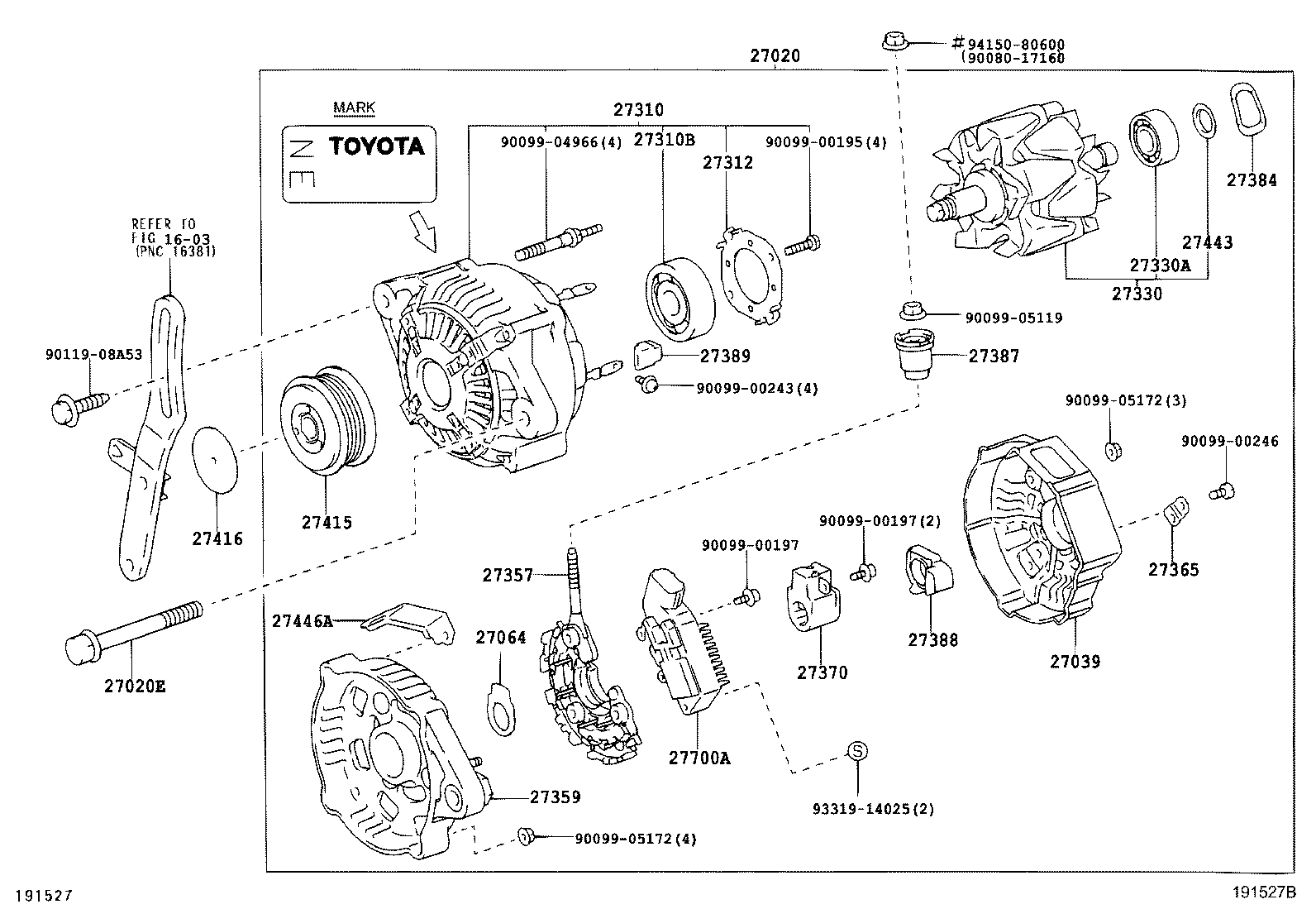 27039-70470 COVER, ALTERNATOR REAR END product image