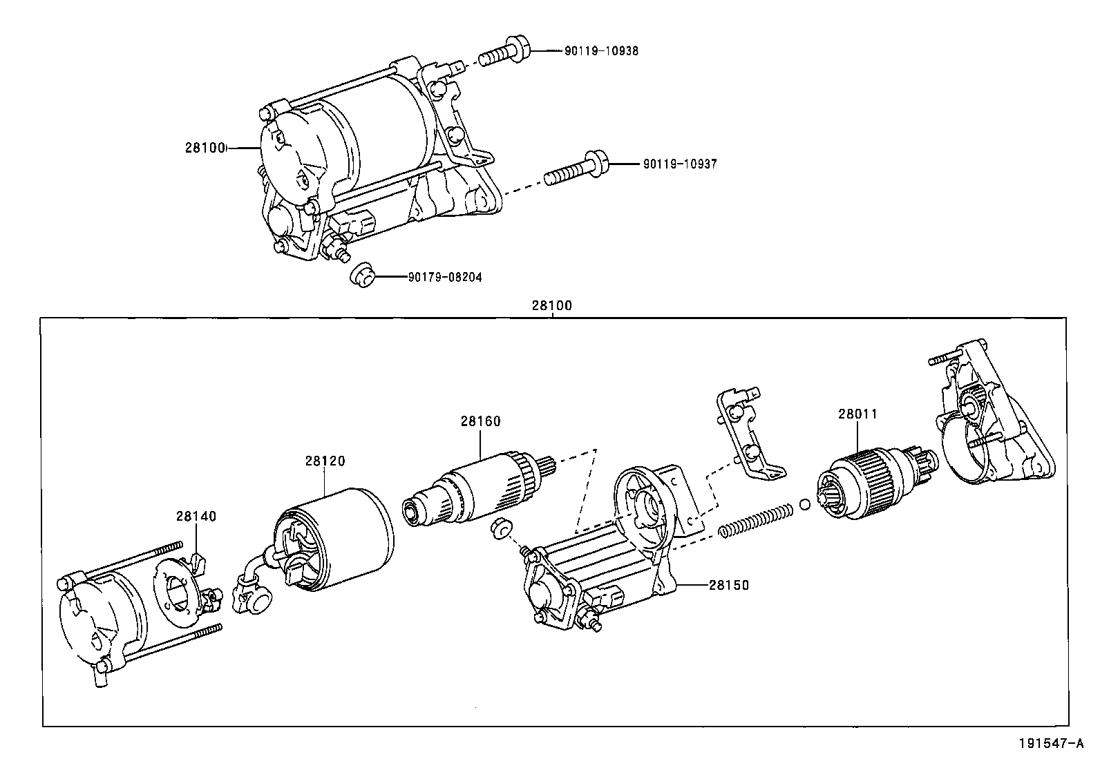 28011-21050 CLUTCH SUB-ASSY, STARTER product image