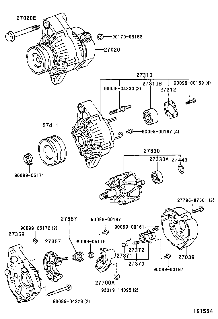 27360-50400 COIL ASSY, ALTERNATOR product image