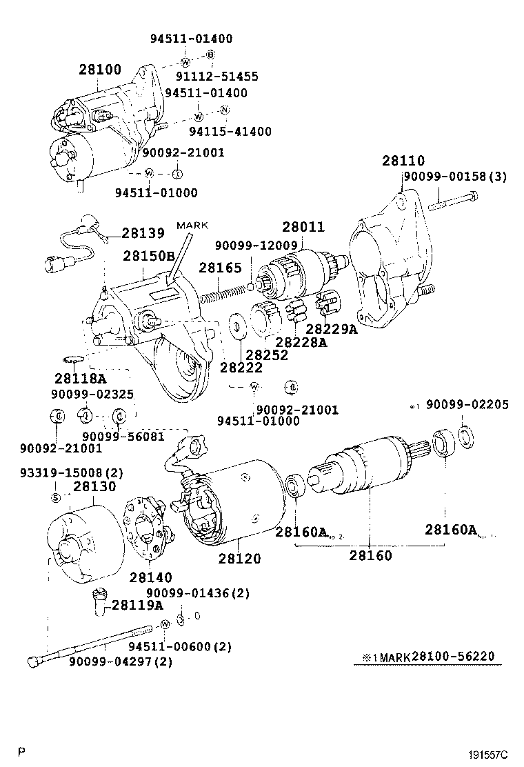 28100-56240 STARTER ASSY product image