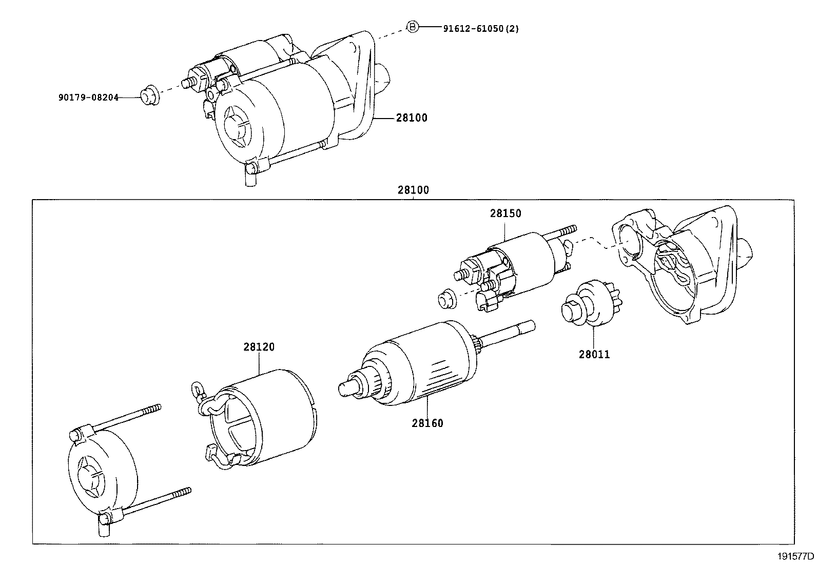 28192-23010 COVER, STARTER product image