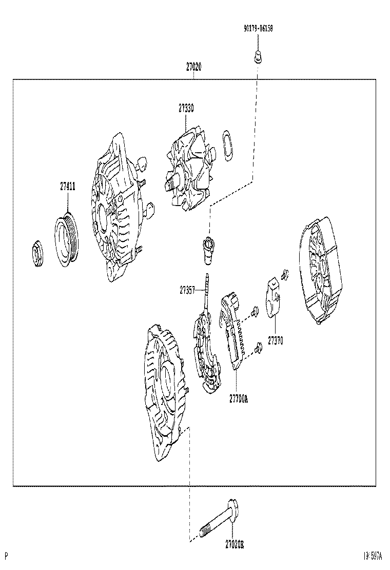 27060-54370 ALTERNATOR ASSY product image