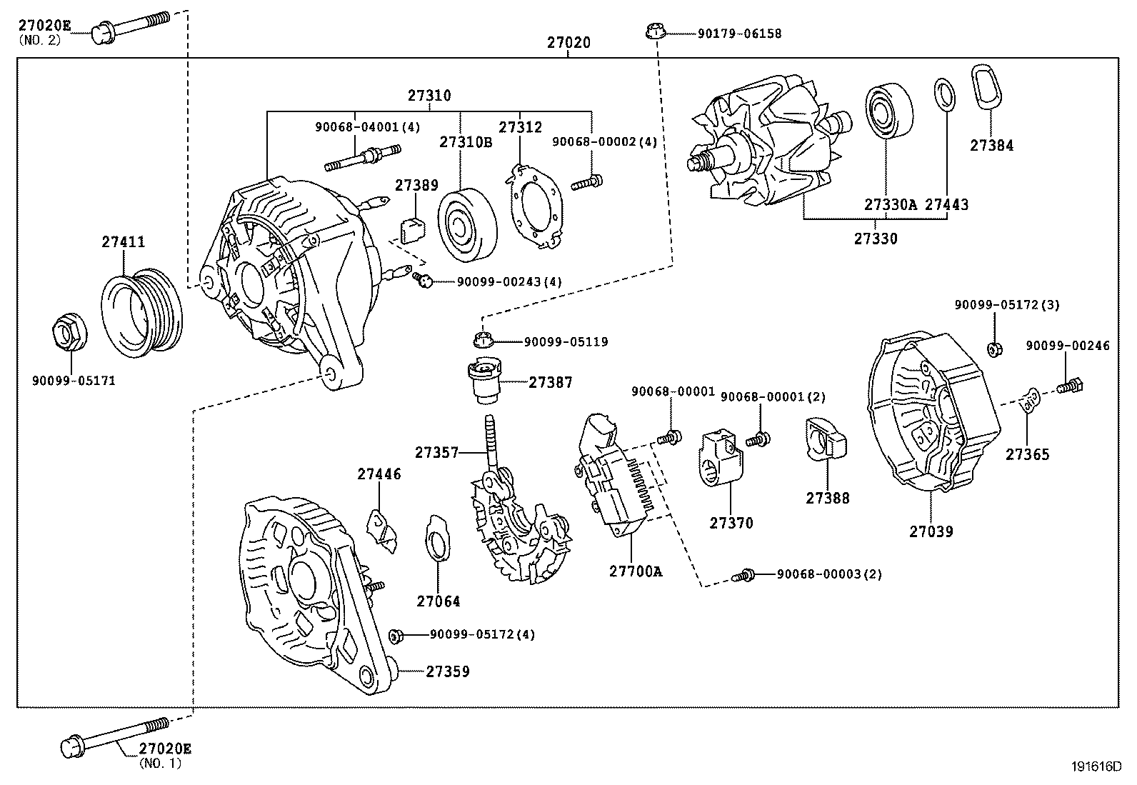 27411-0D010 PULLEY, ALTERNATOR product image