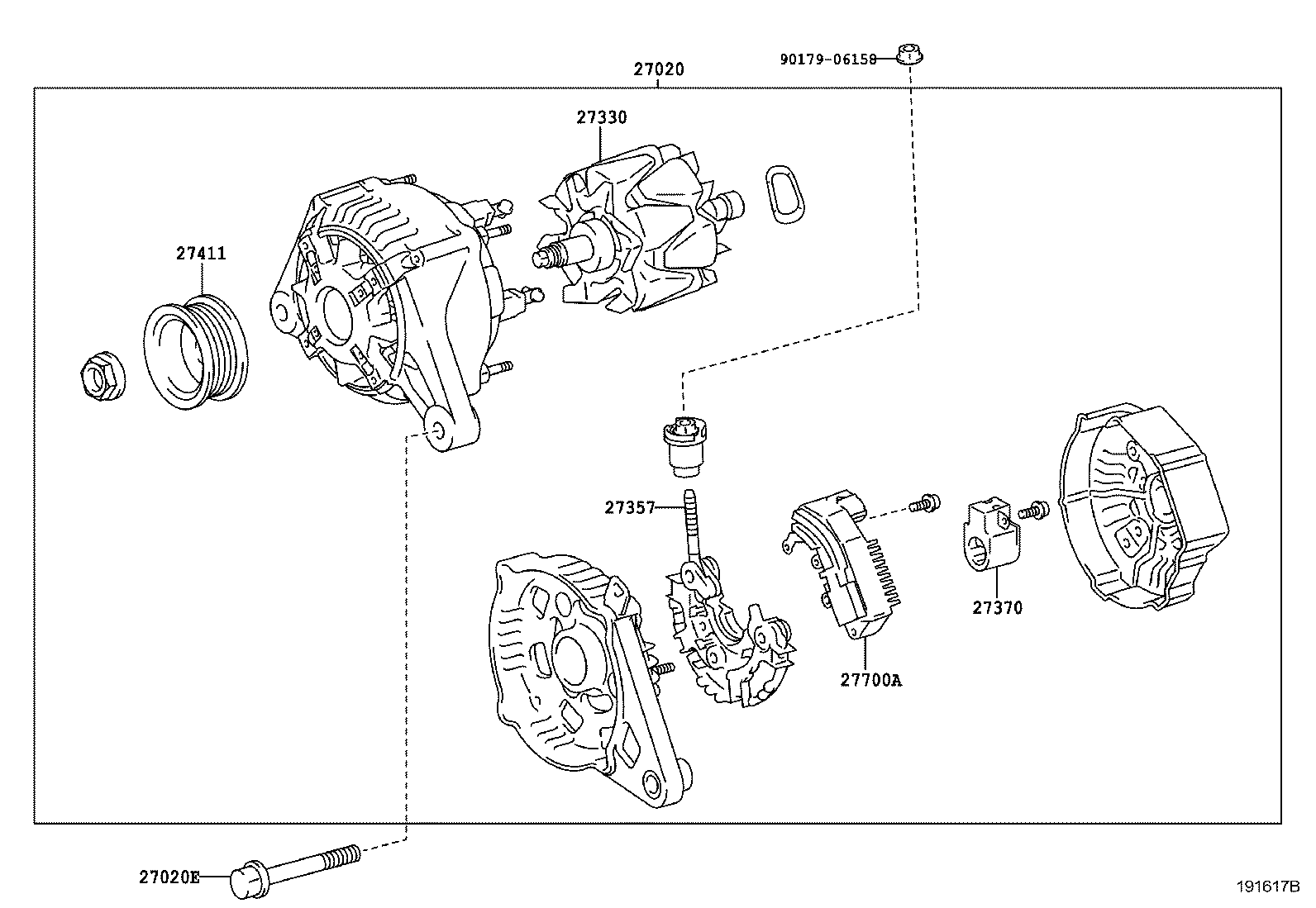 27411-0D010 PULLEY, ALTERNATOR product image