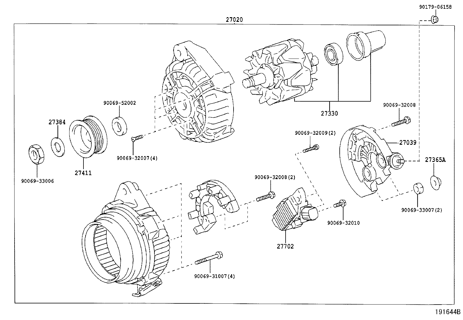 27060-YF010 ALTERNATOR ASSY product image