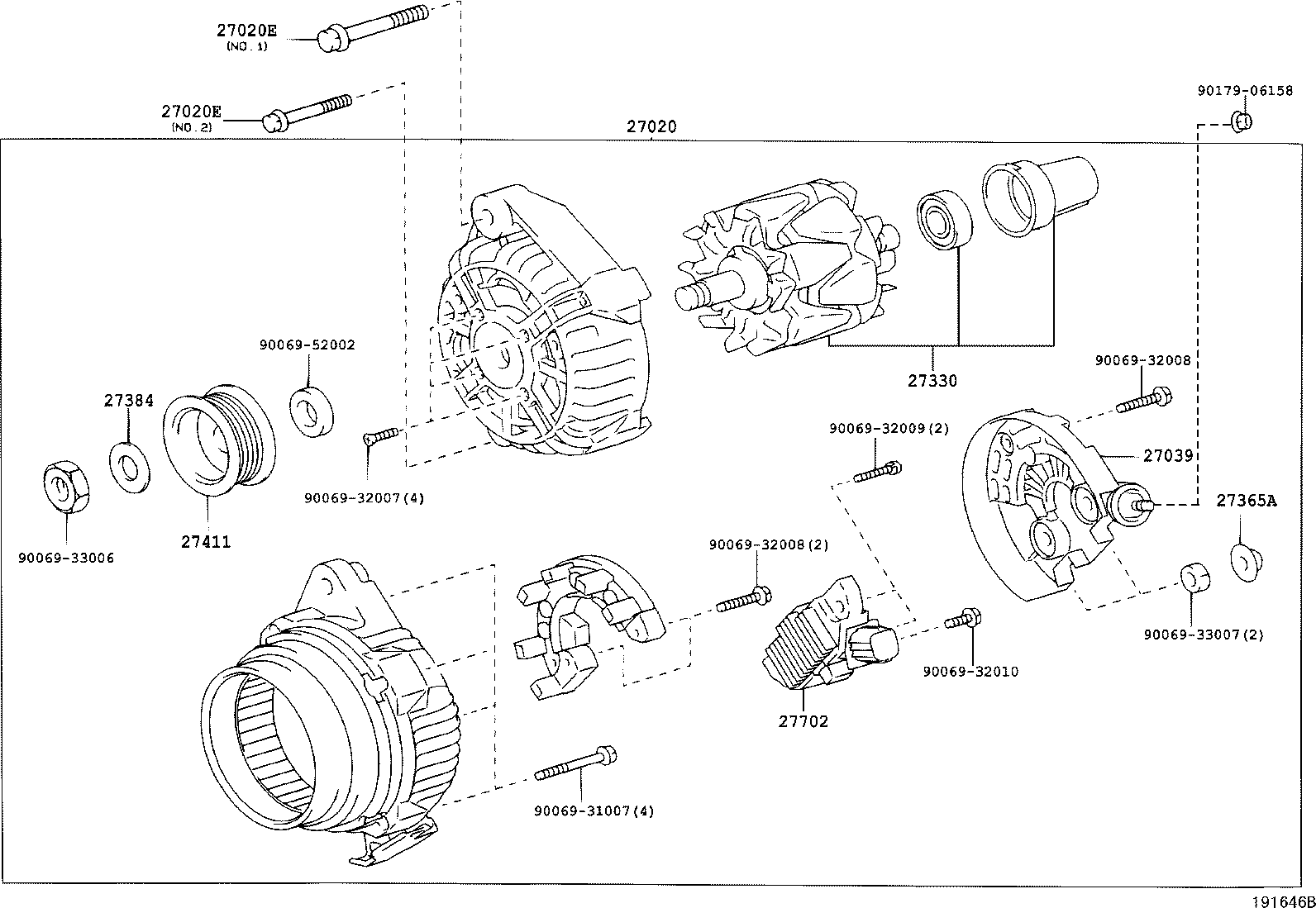 27060-YF010 ALTERNATOR ASSY product image