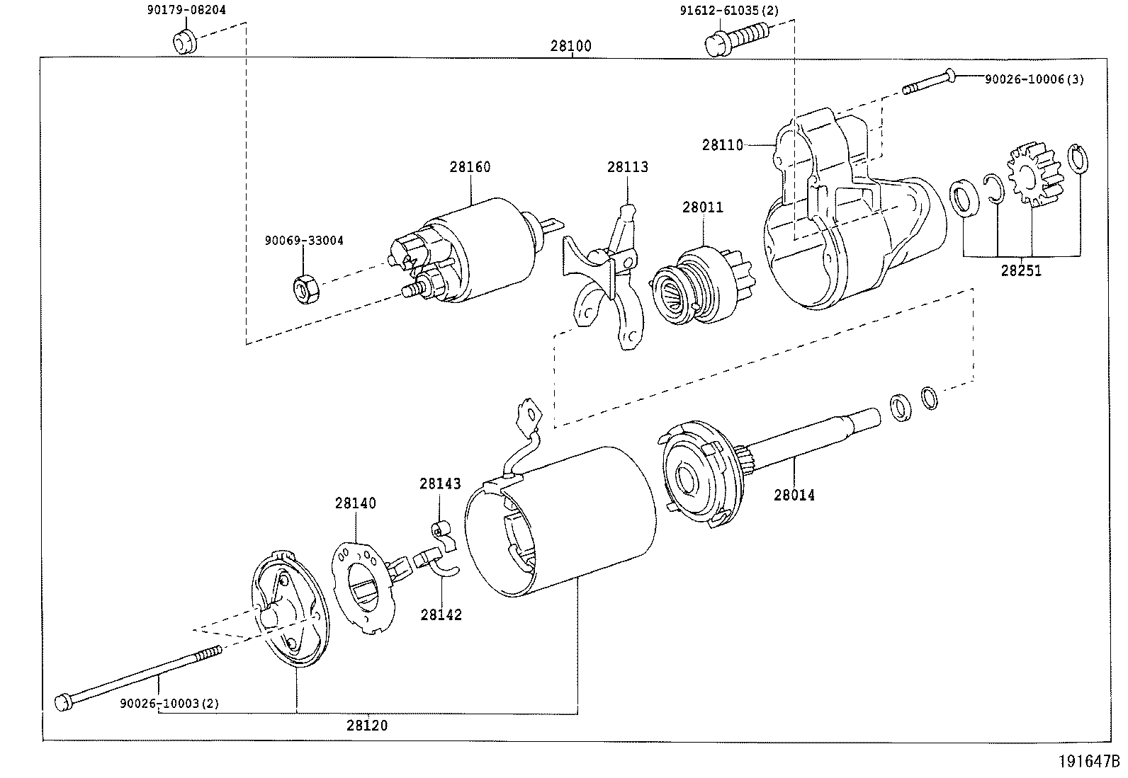 28113-8Y004 LEVER, STARTER PINION DRIVE product image