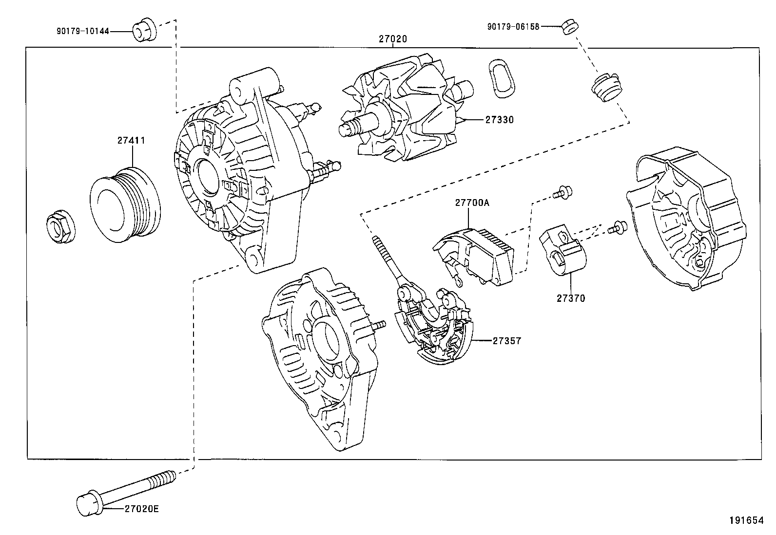 27039-0F060 COVER, ALTERNATOR REAR END product image