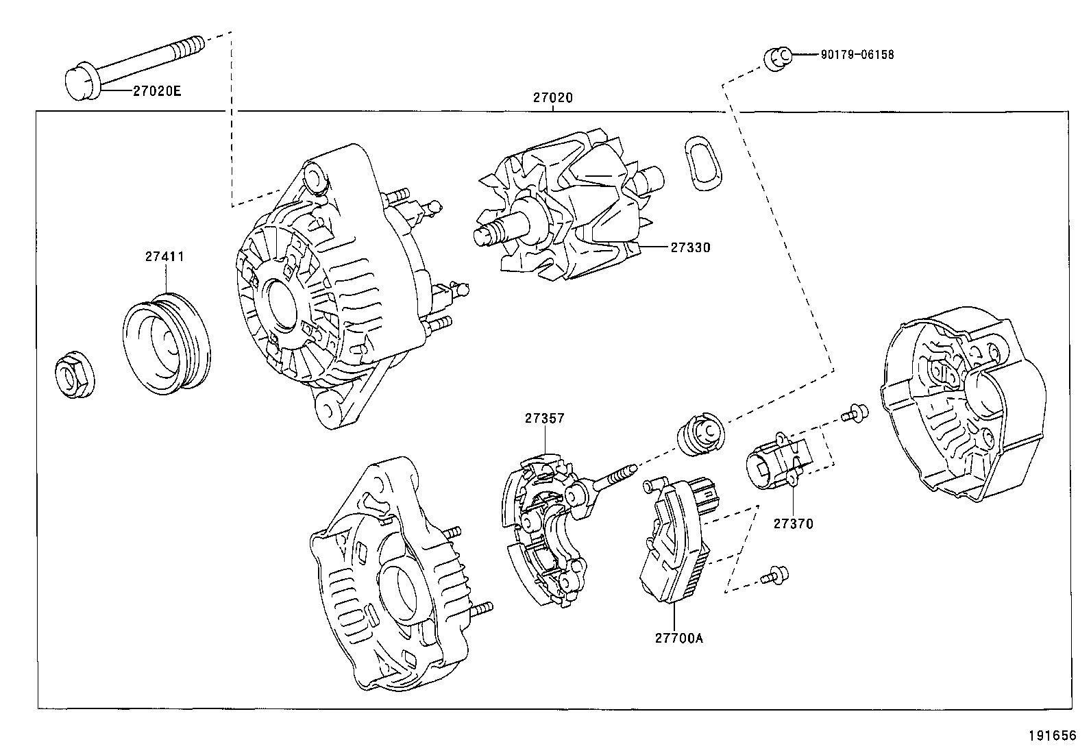 27039-0F060 COVER, ALTERNATOR REAR END product image