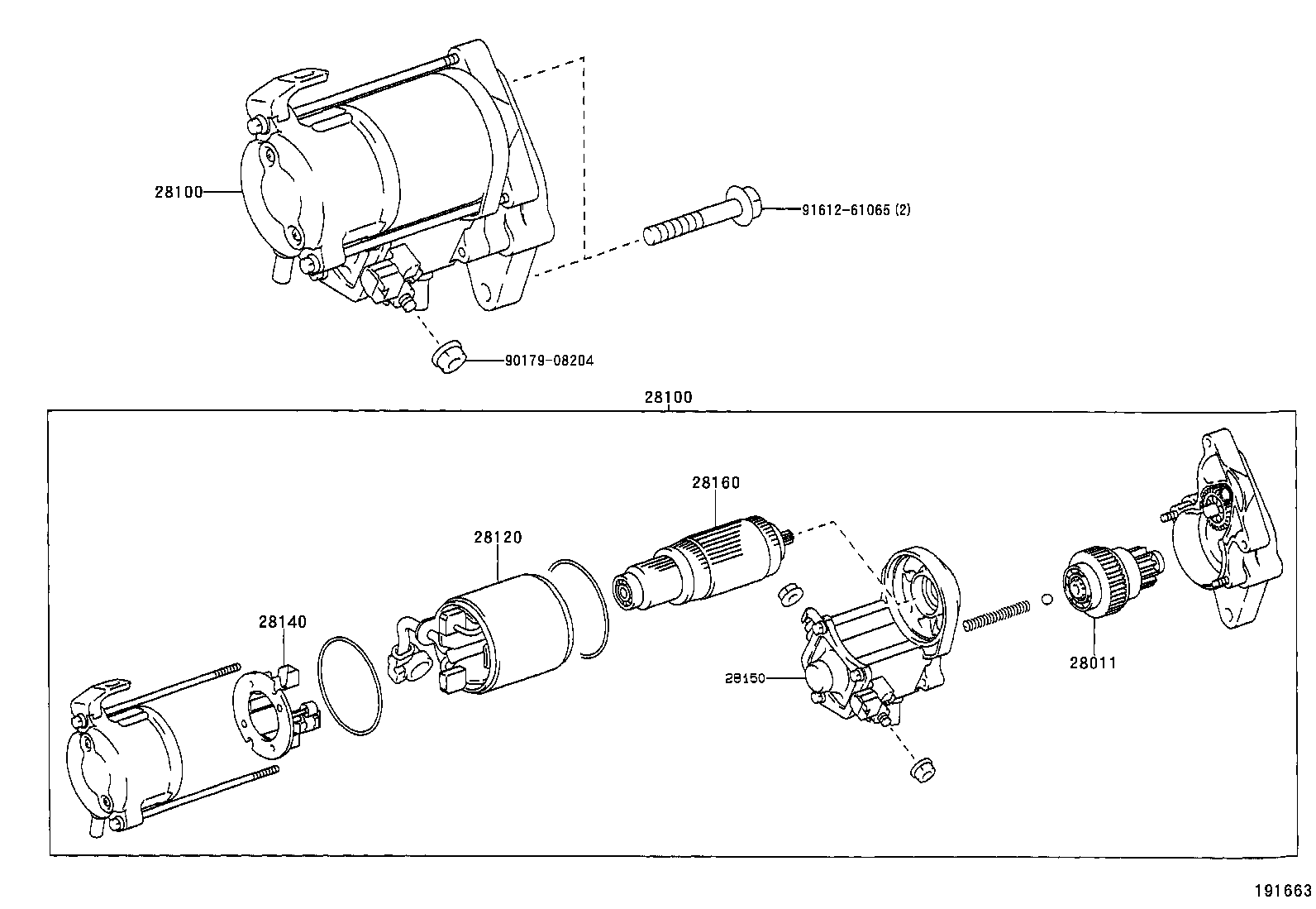 28199-0J010 COVER, STARTER product image