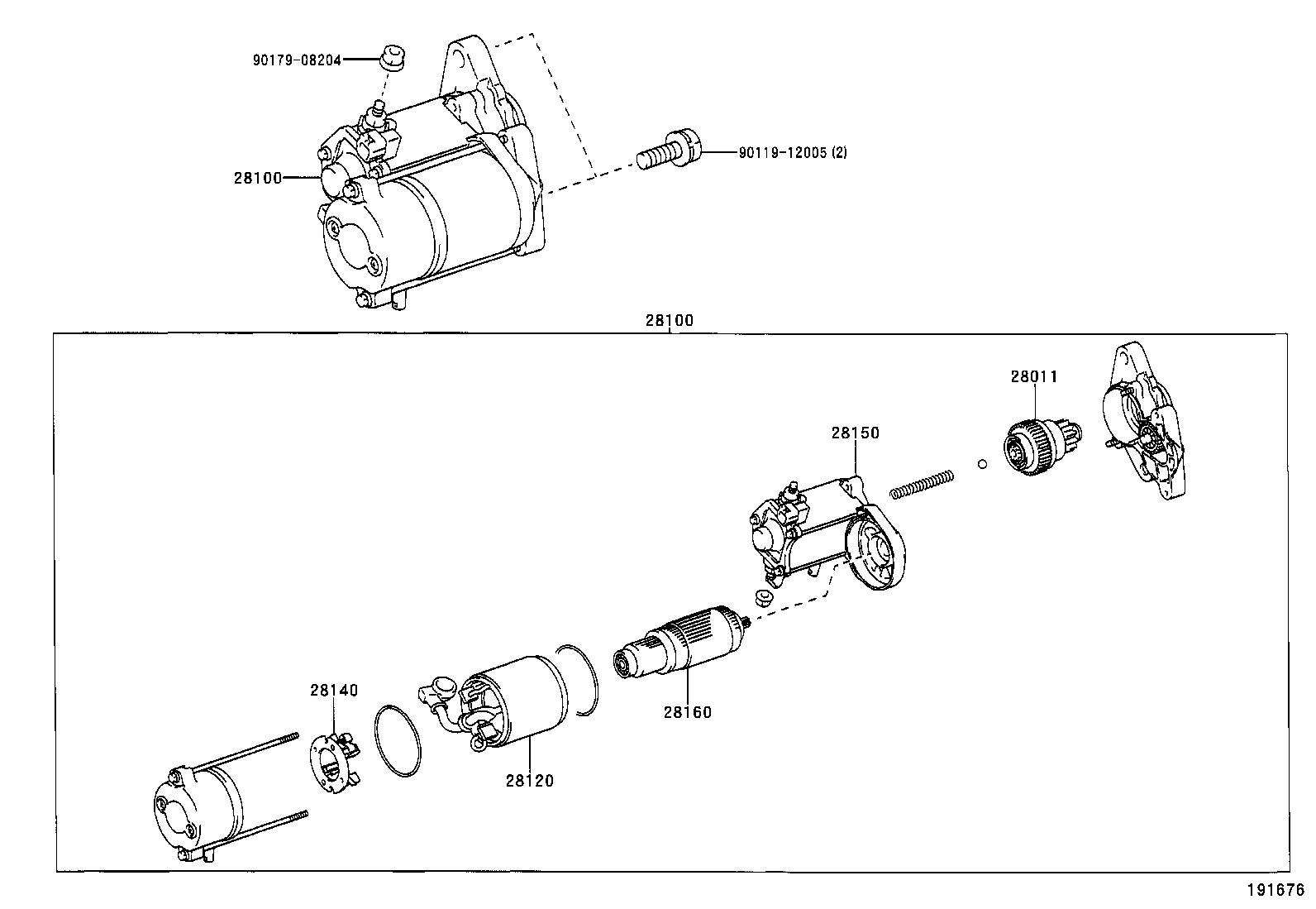 28100-50090 STARTER ASSY product image