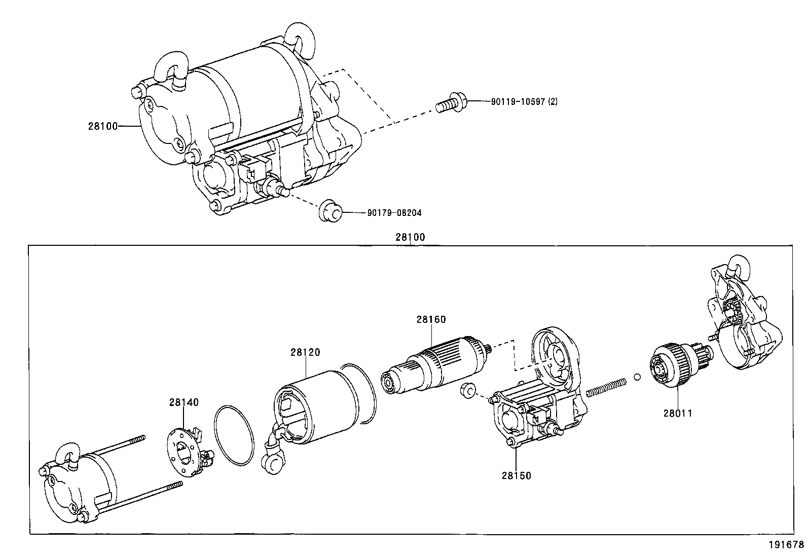 28100-50101 STARTER ASSY product image