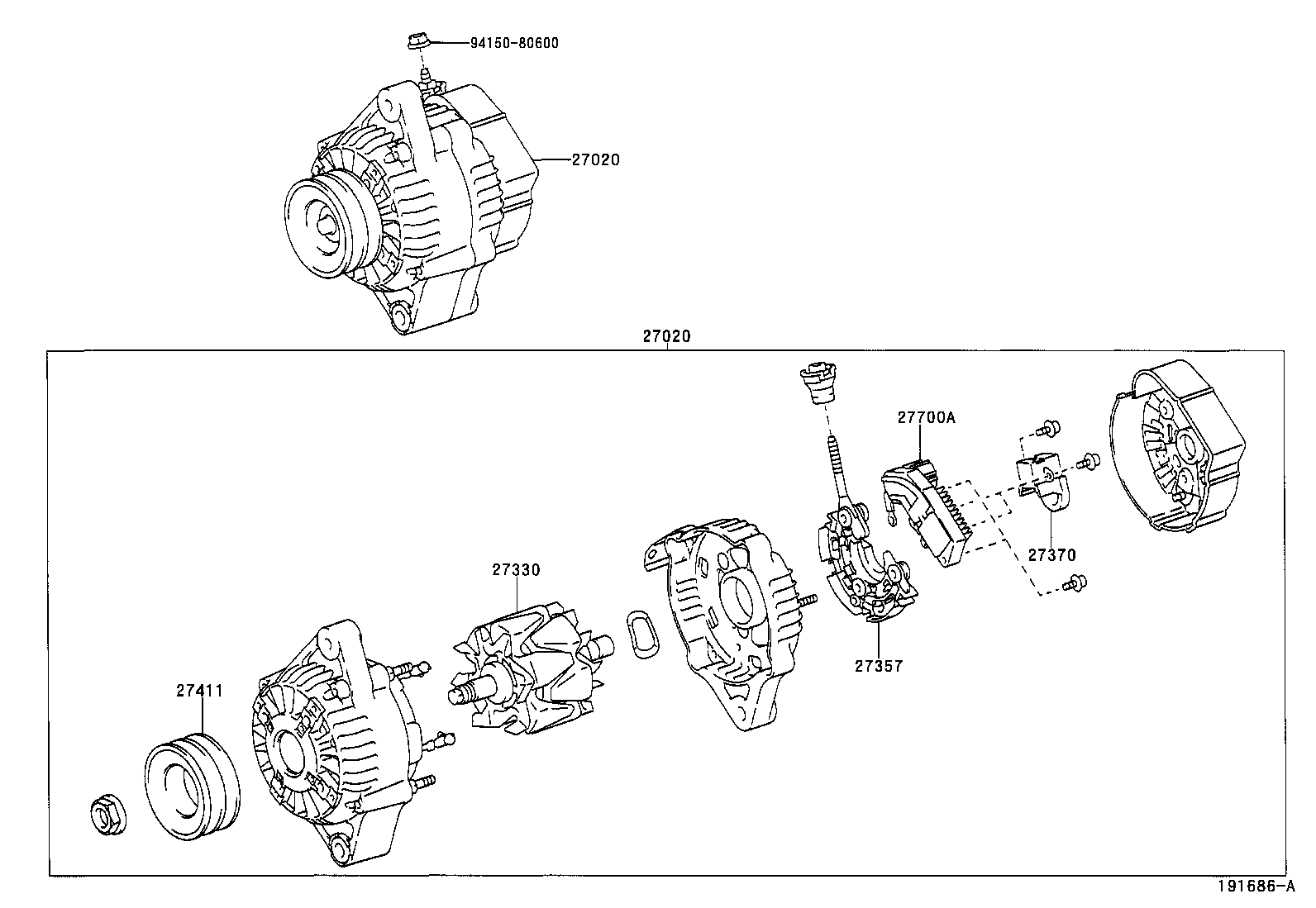 27360-50400 COIL ASSY, ALTERNATOR product image