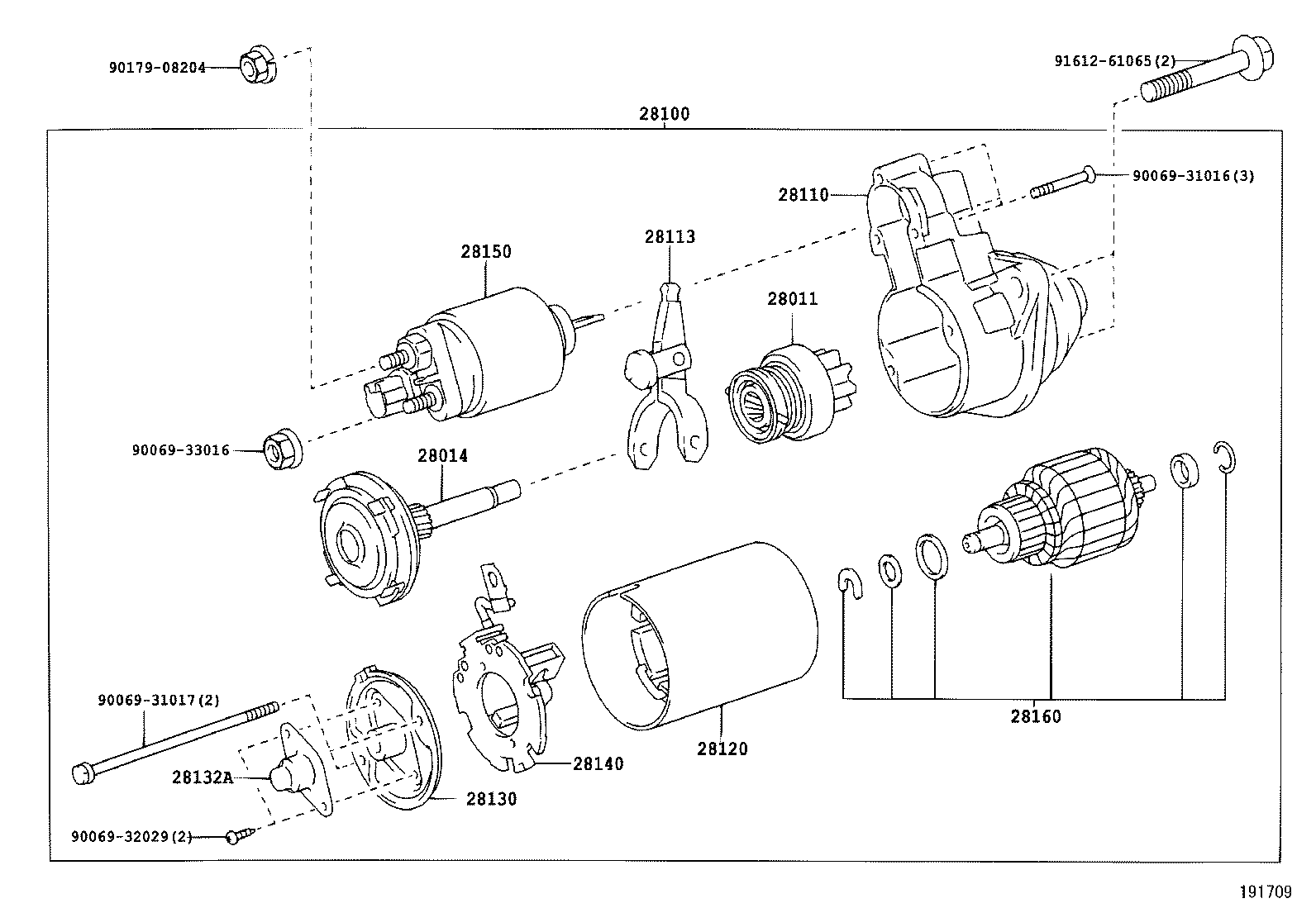 28132-0D110 COVER, STARTER COMMUTATOR END FRAME product image