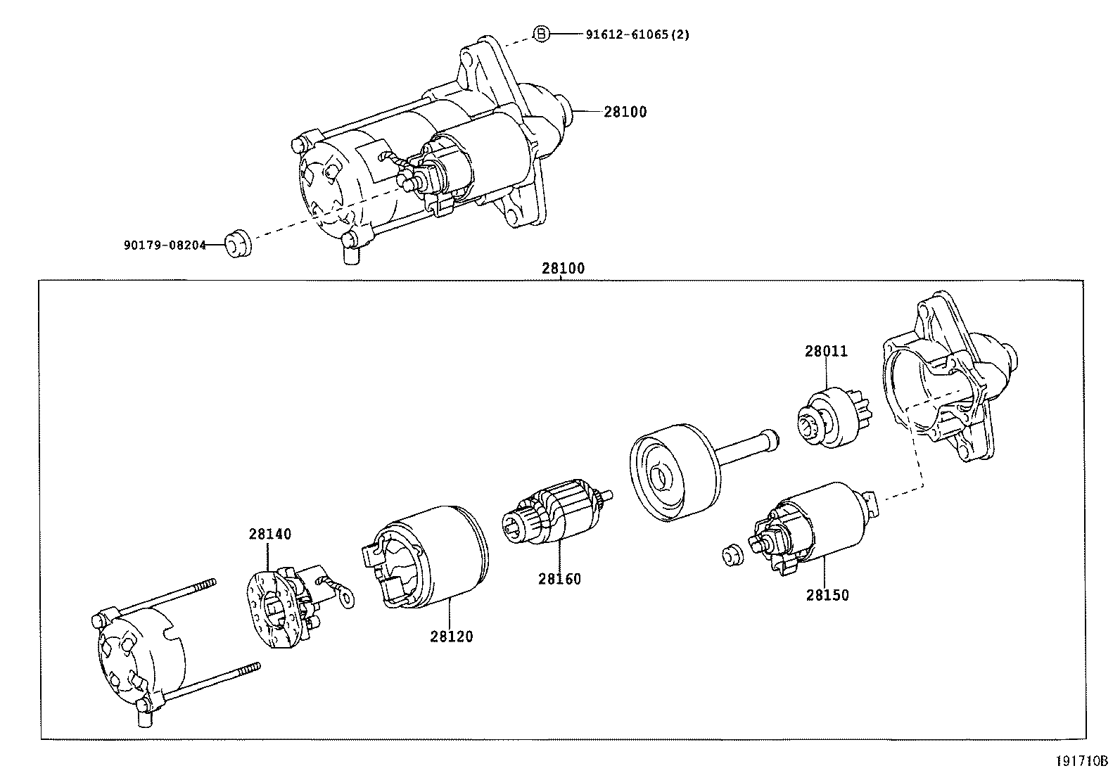 28132-0D110 COVER, STARTER COMMUTATOR END FRAME product image