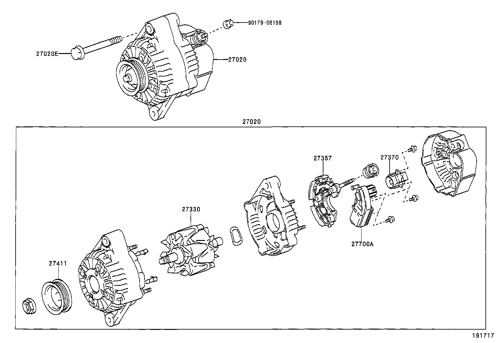 27060-75180 ALTERNATOR ASSY product image