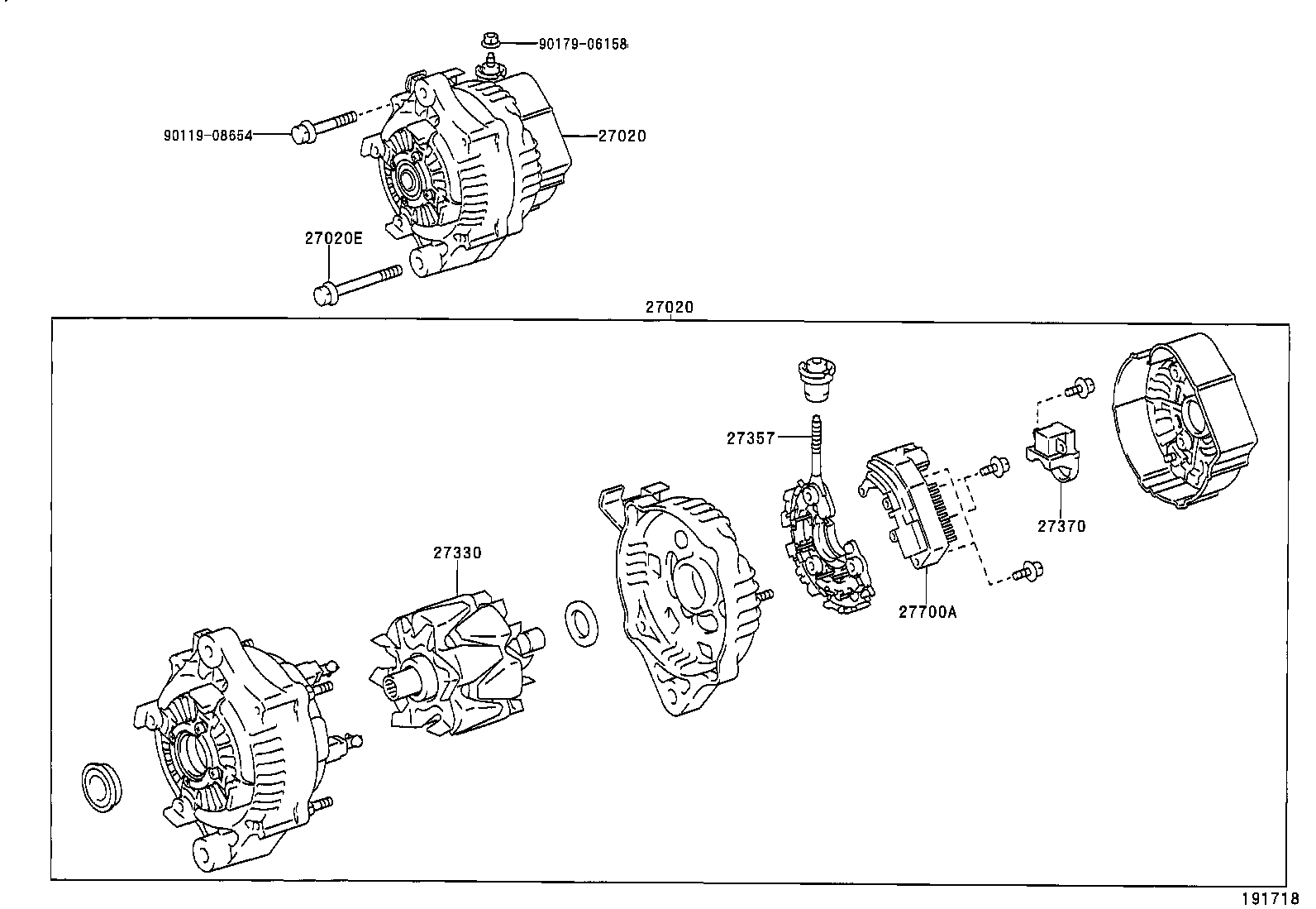 27060-75180 ALTERNATOR ASSY product image