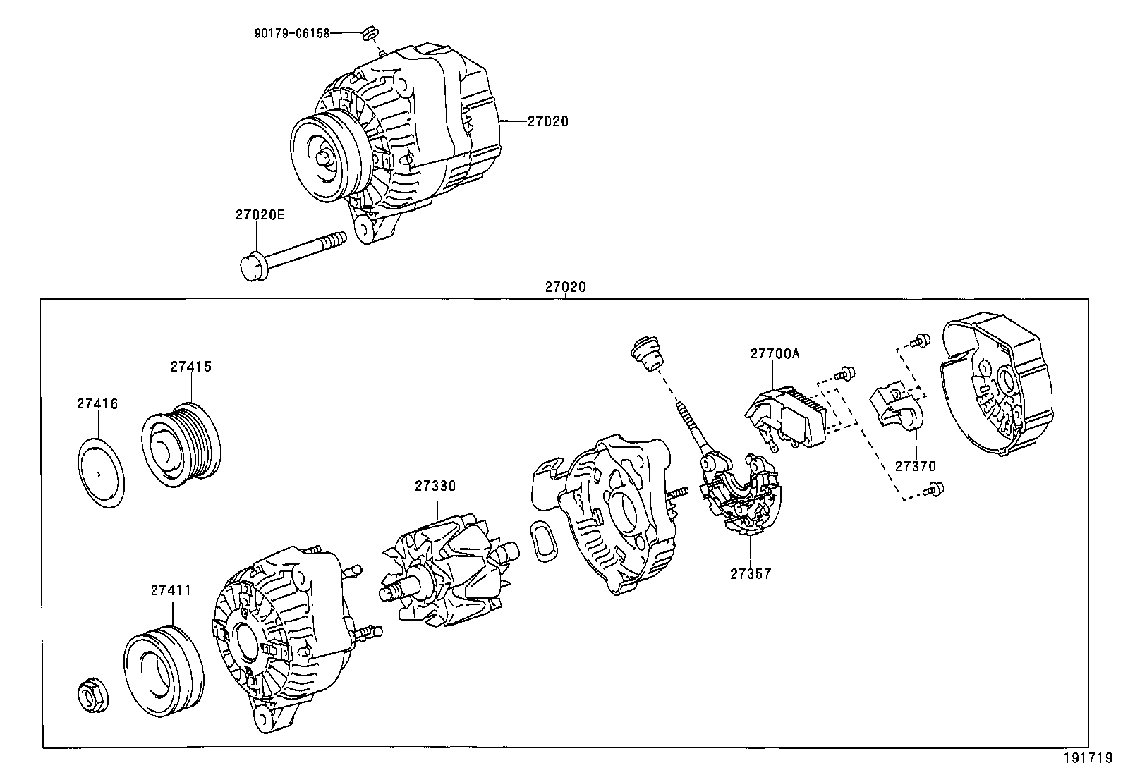 27060-75180 ALTERNATOR ASSY product image