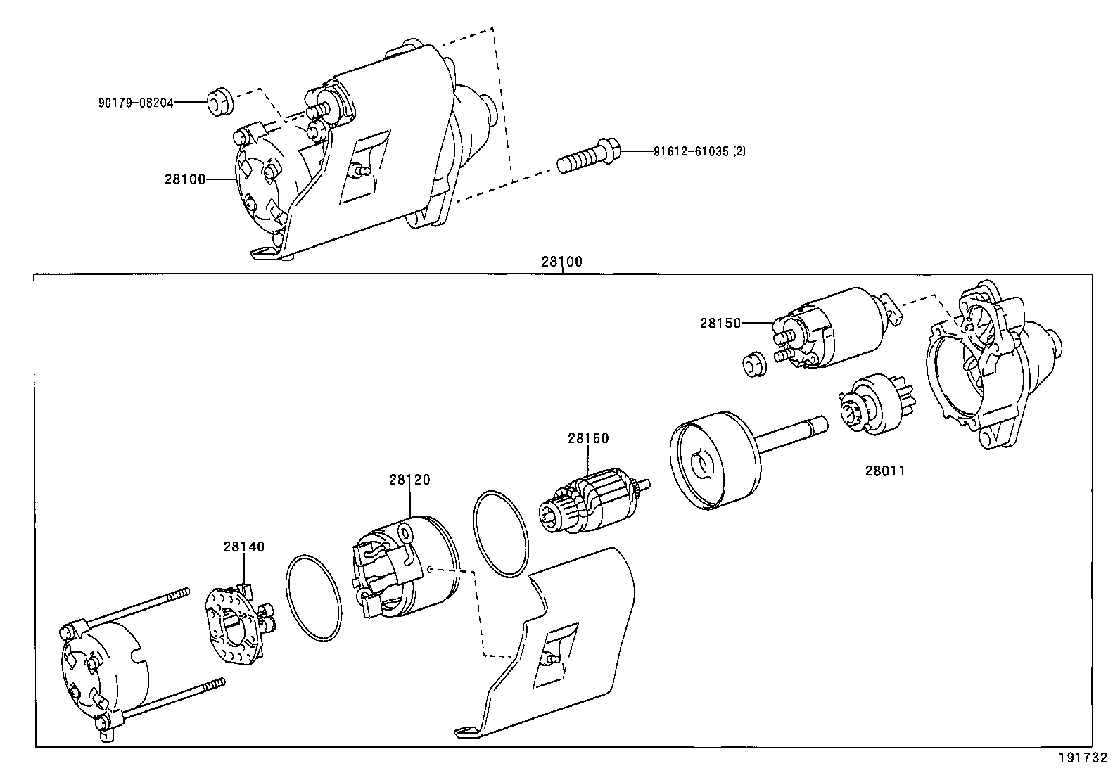 28110-64280 HOUSING ASSY, STARTER DRIVE product image