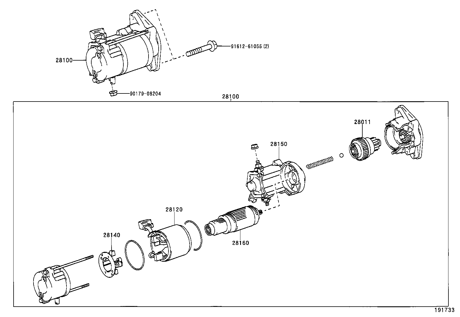28110-64280 HOUSING ASSY, STARTER DRIVE product image