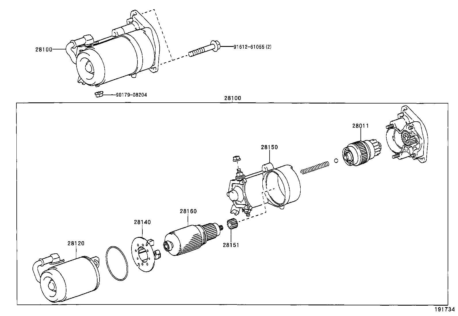 28110-64280 HOUSING ASSY, STARTER DRIVE product image