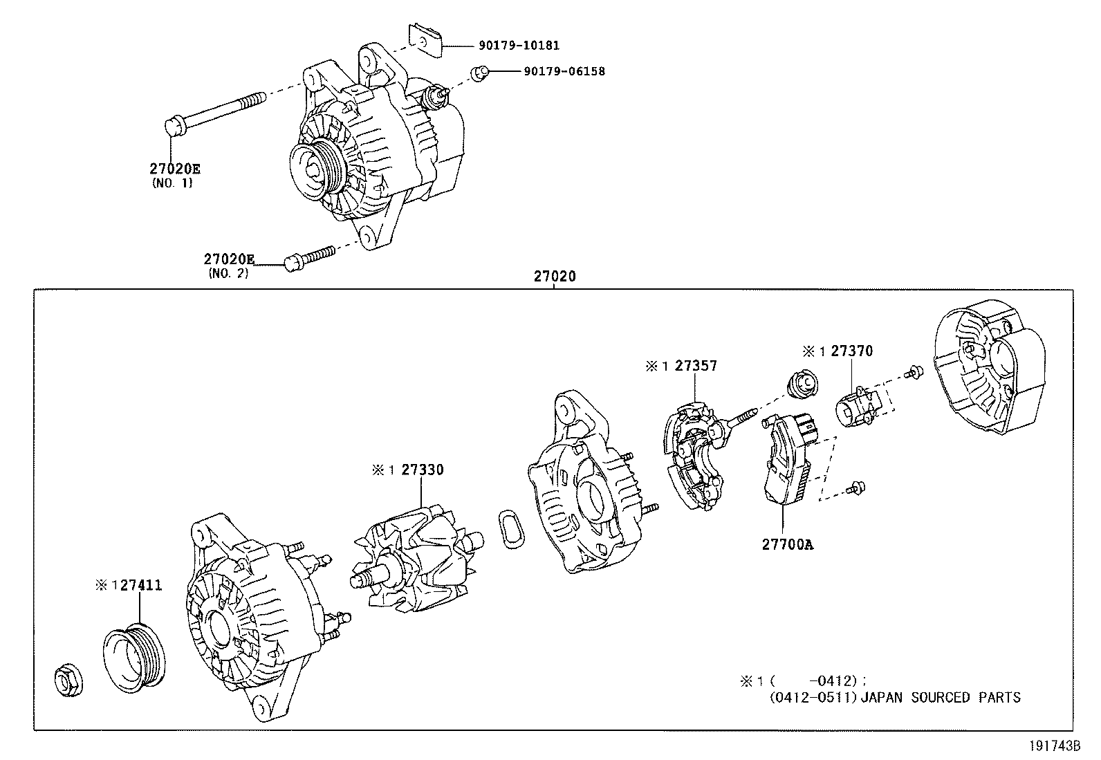 27330-02100 ROTOR ASSY, ALTERNATOR product image