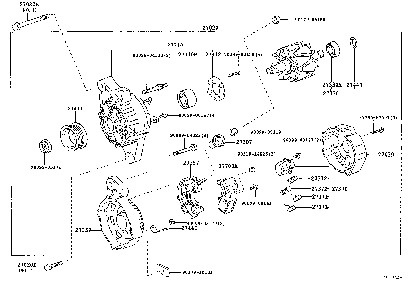27330-02100 ROTOR ASSY, ALTERNATOR product image