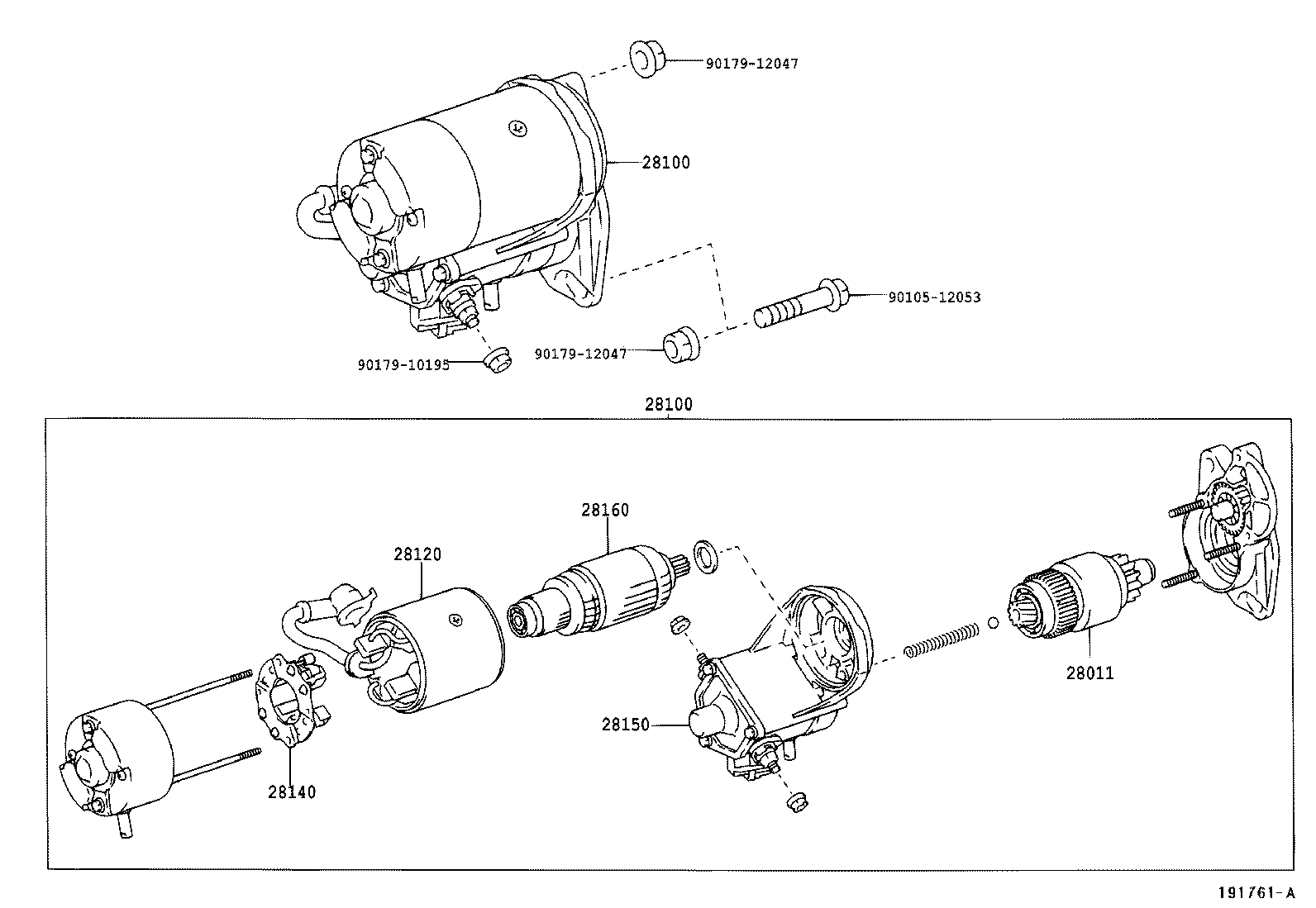 28100-31040 STARTER ASSY product image