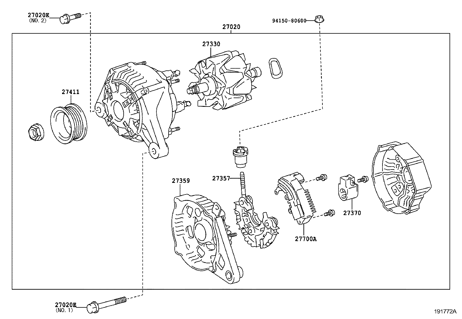 27060-7A030 ALTERNATOR ASSY product image