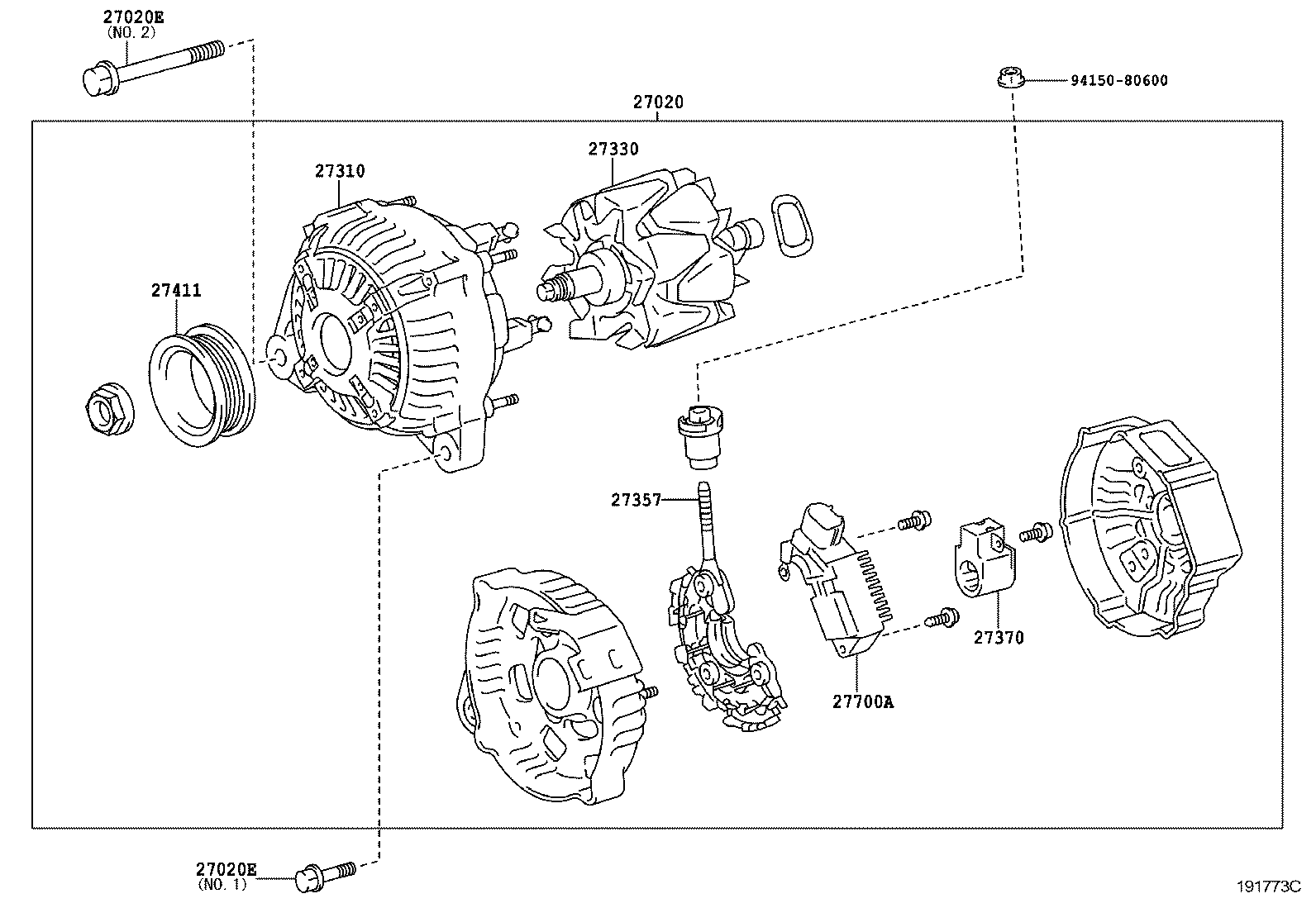 27060-7A030 ALTERNATOR ASSY product image
